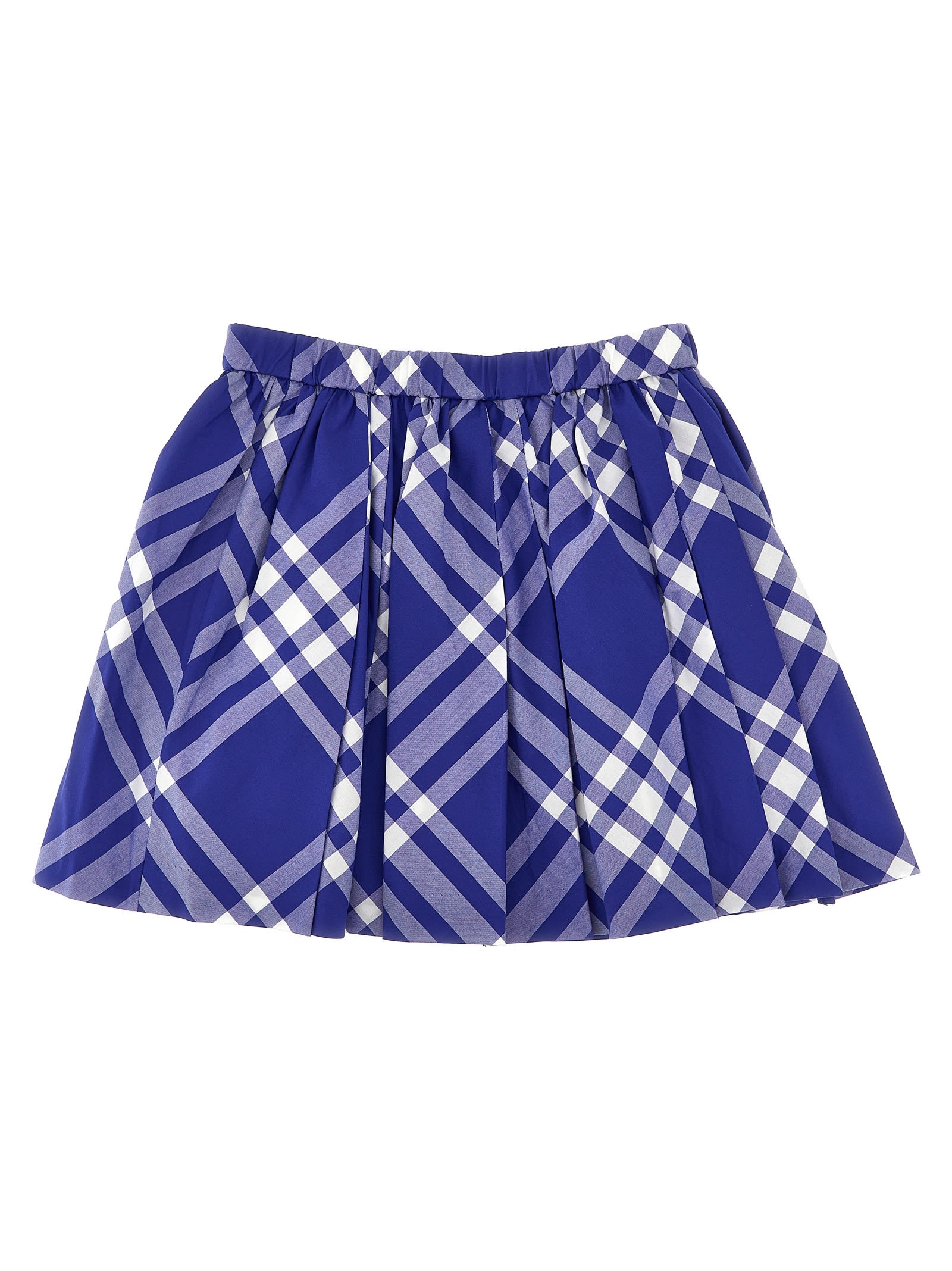 Shop Burberry Camila Skirt In Blue