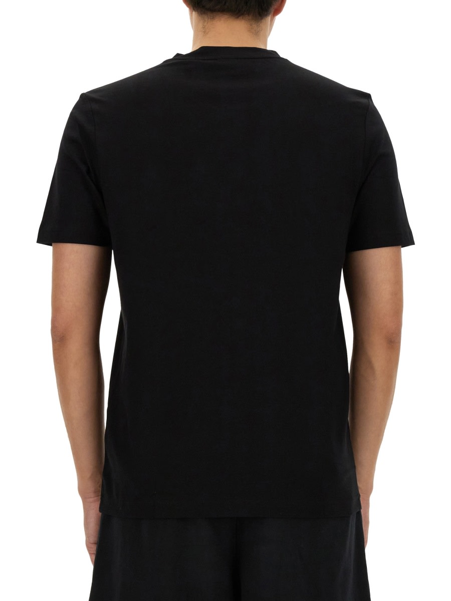 Shop Hugo Boss Cotton T-shirt In Black