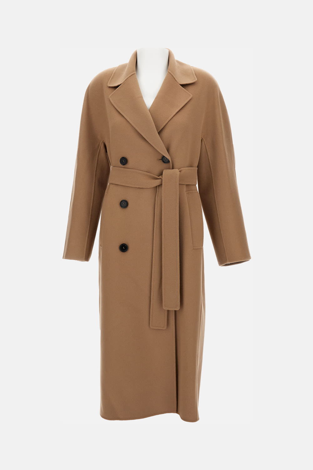 S Max Mara Wool And Cashmere Coat In Black