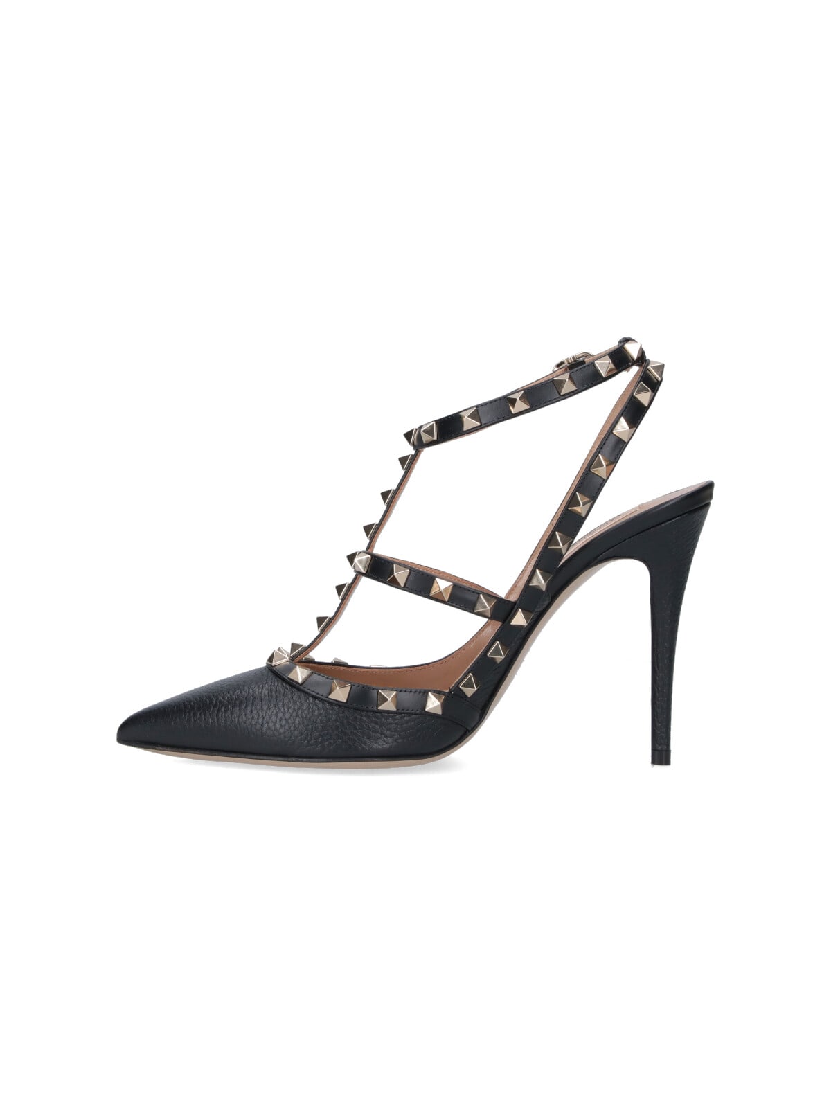 Valentino Rockstud 100 Slingback Pumps In Black
