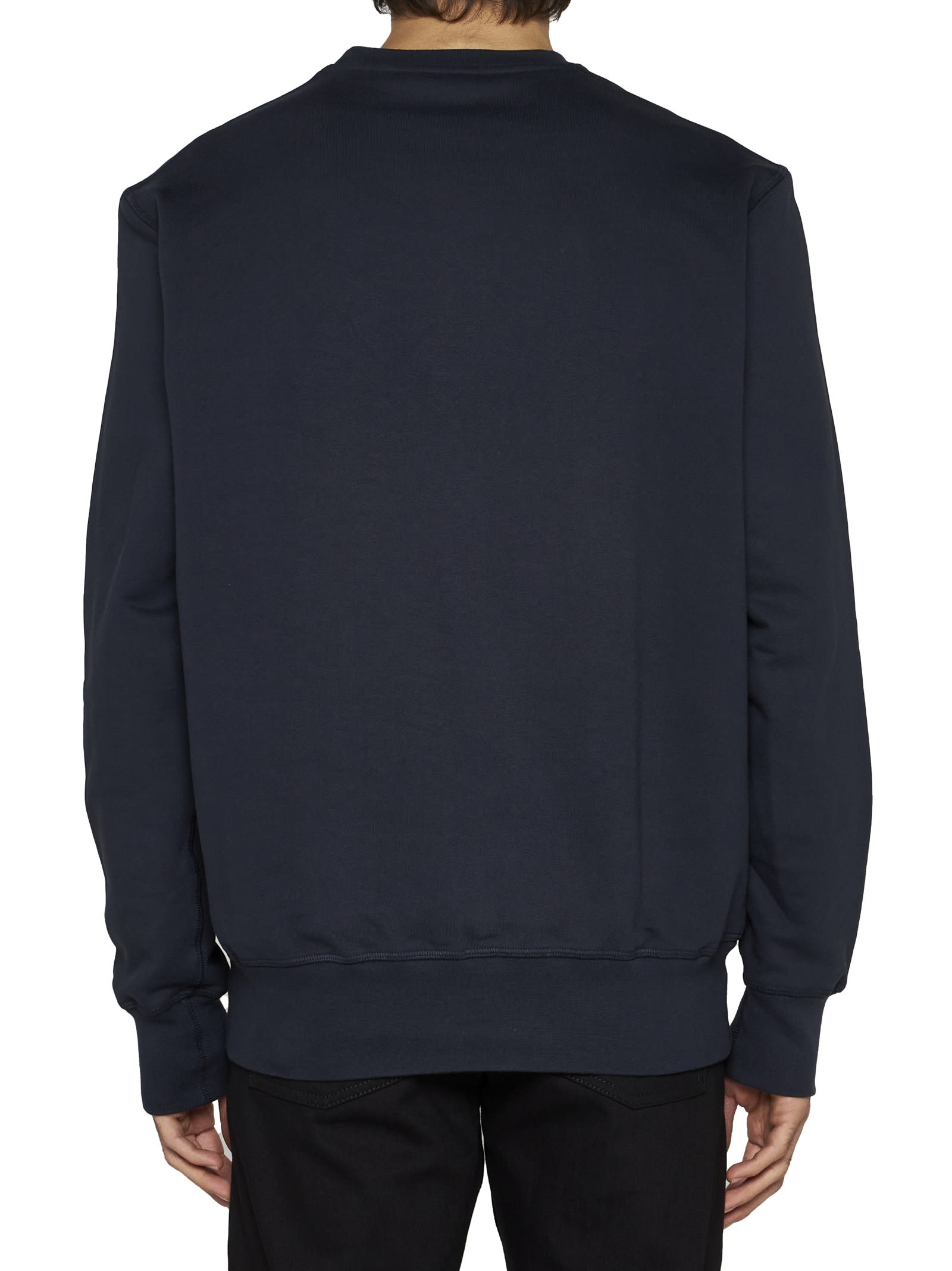 Alexander Mcqueen Graffiti Logo Print Sweatshirt In Blue