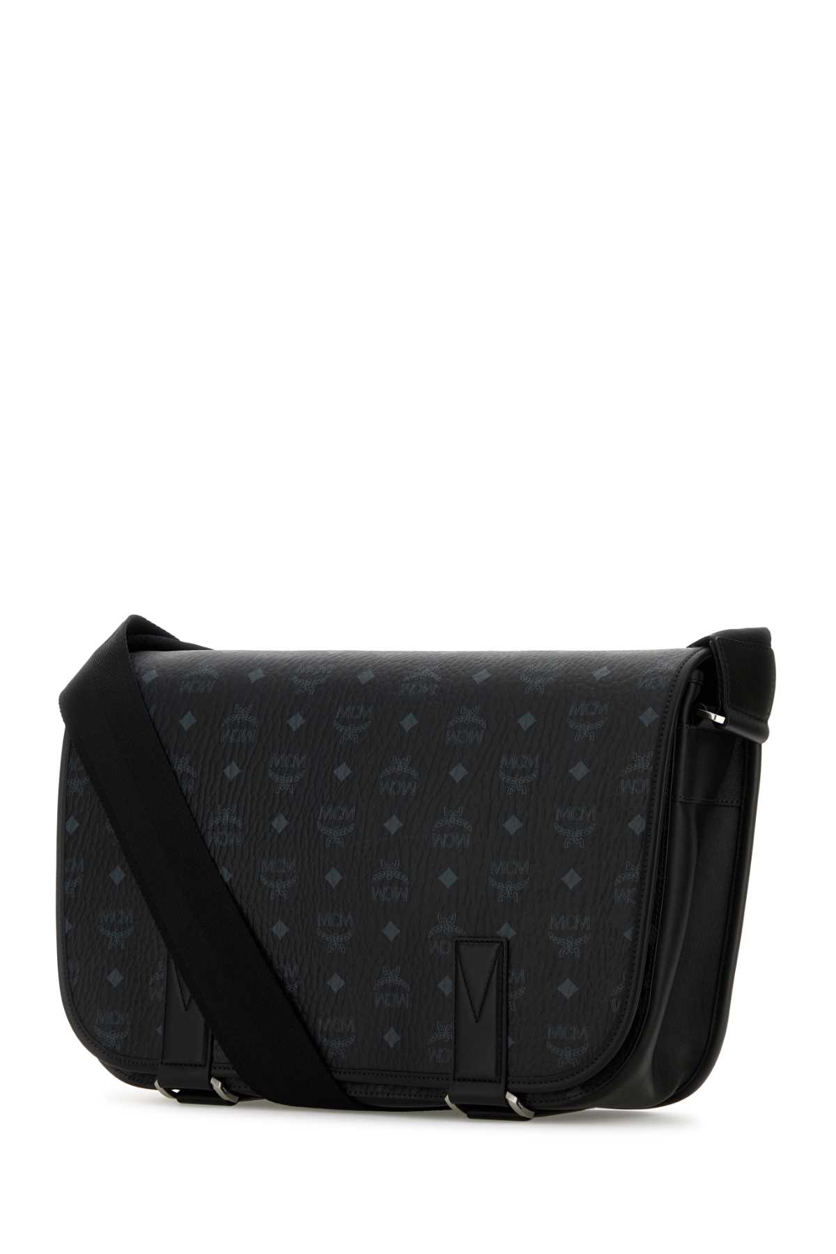 Shop Mcm Printed Canvas Medium Aren Crossbody Bag In Black