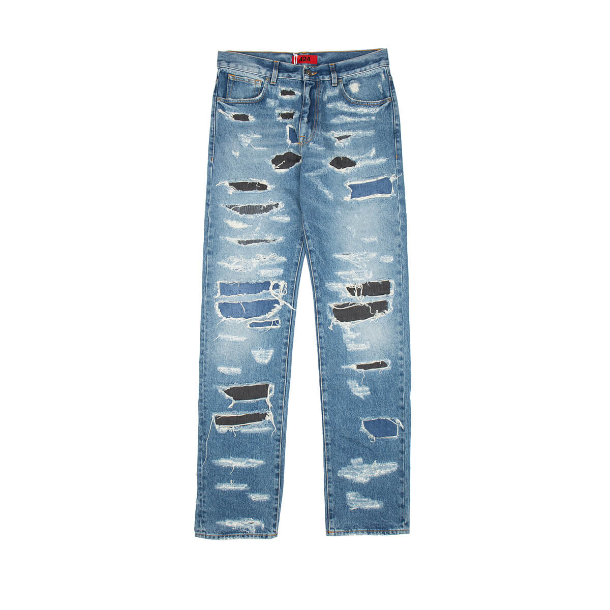 FourTwoFour on Fairfax Destroyed Jeans