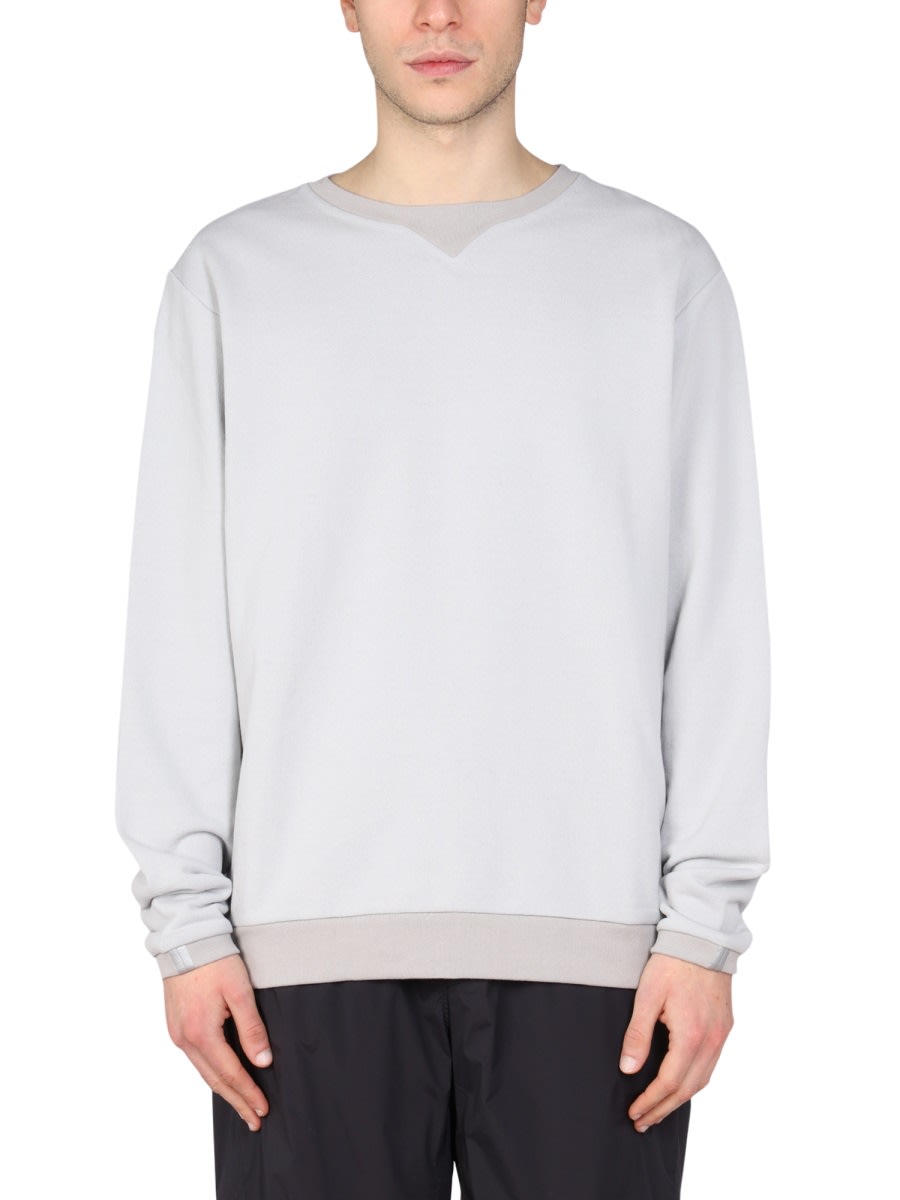 Shop Monobi Crewneck Sweatshirt In Grey