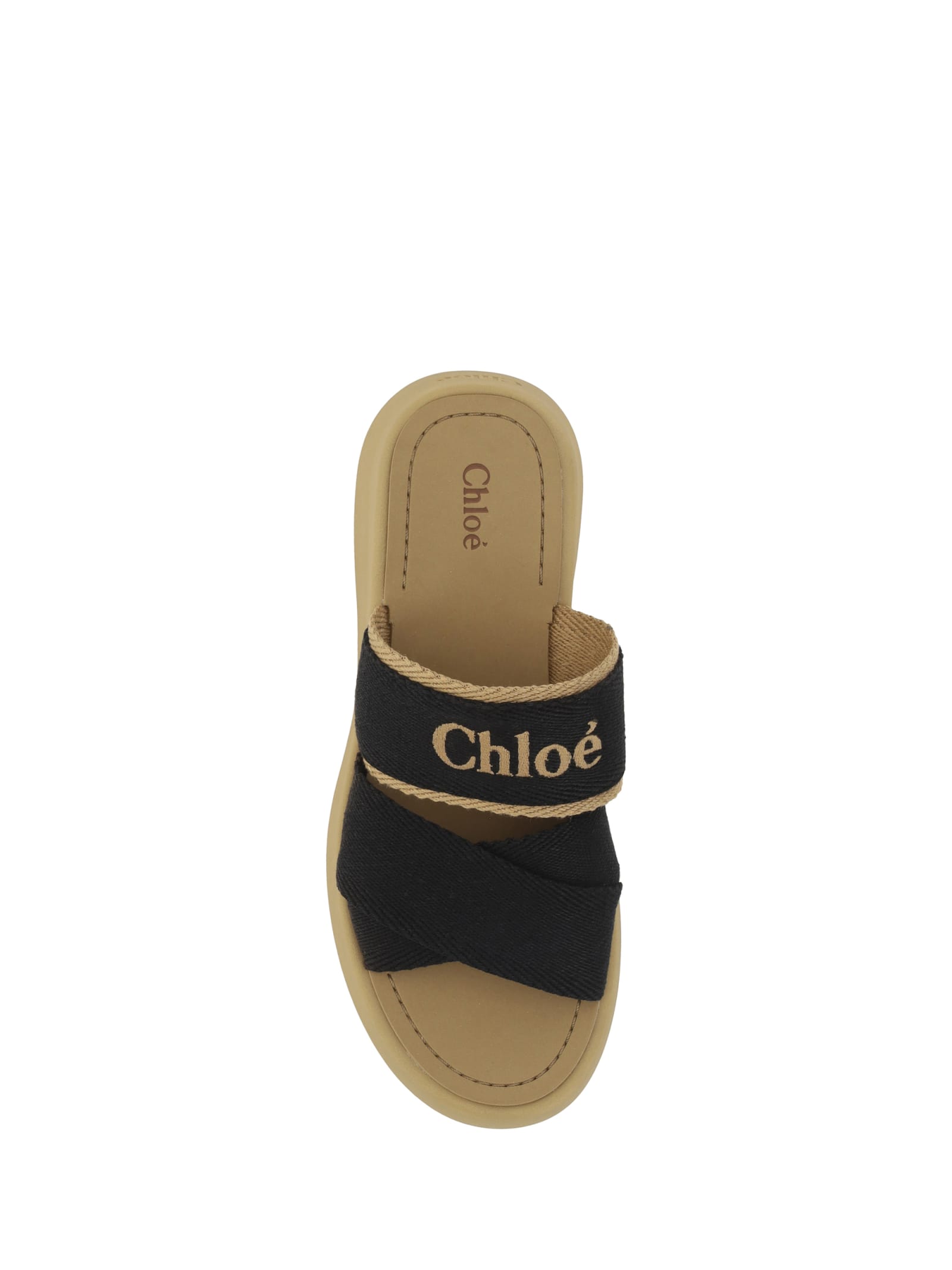 Shop Chloé Mila Sandals In Beige