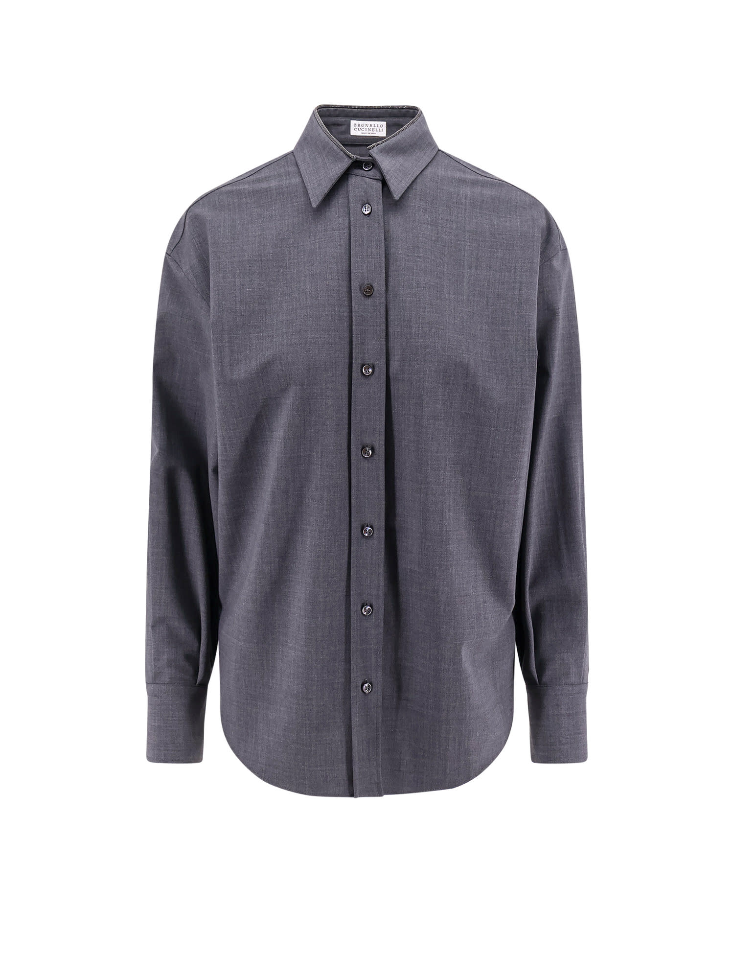 Shop Brunello Cucinelli Shirt In Grey