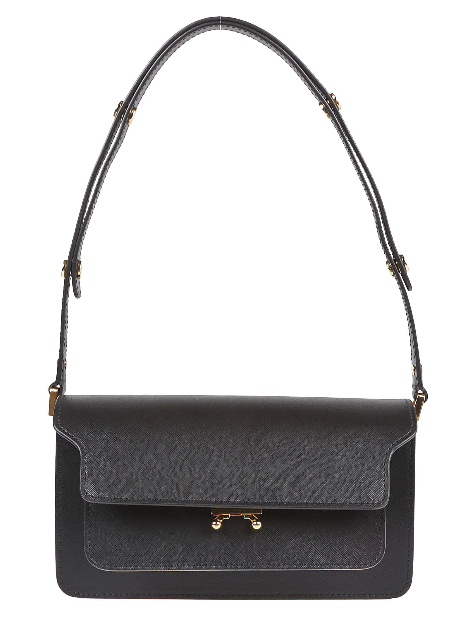 Shop Marni Trunk East/west Bag In N Black