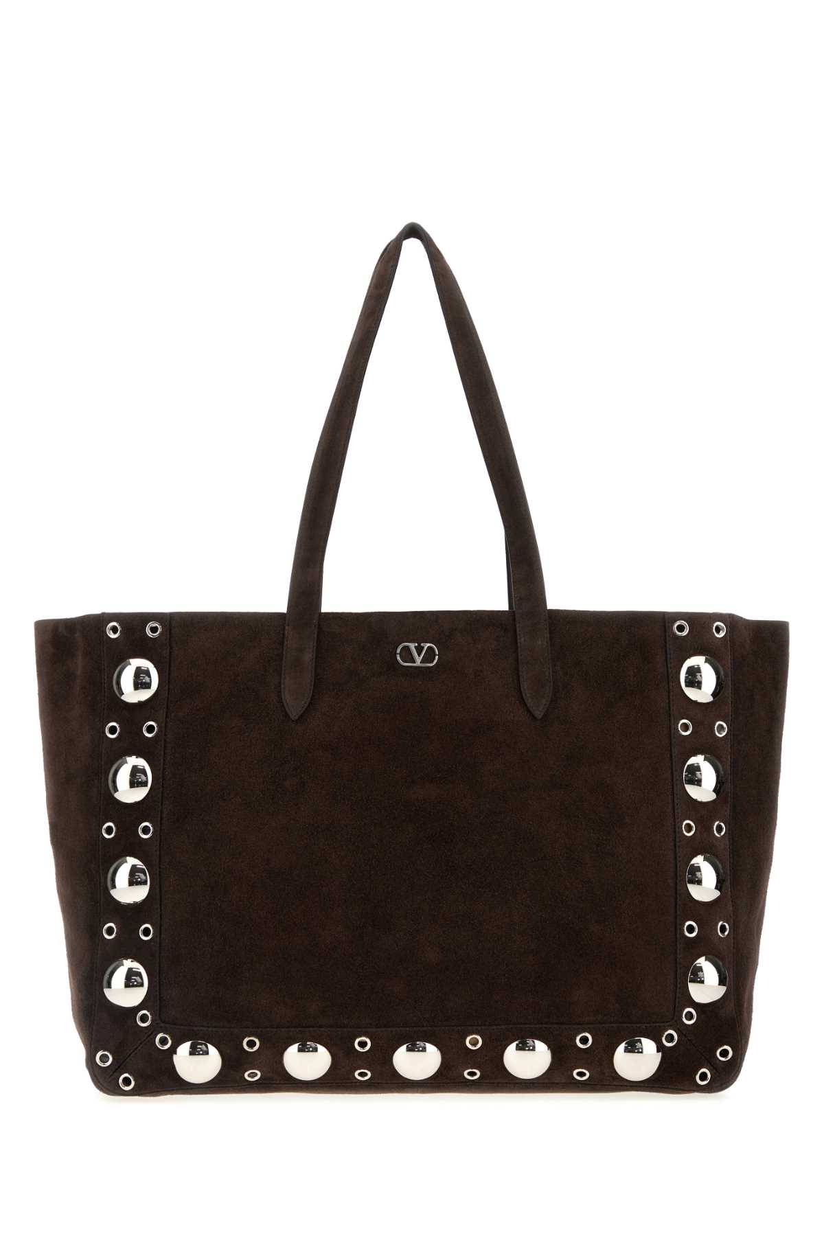 Valentino Dark Brown Nellcote Tote In Brown