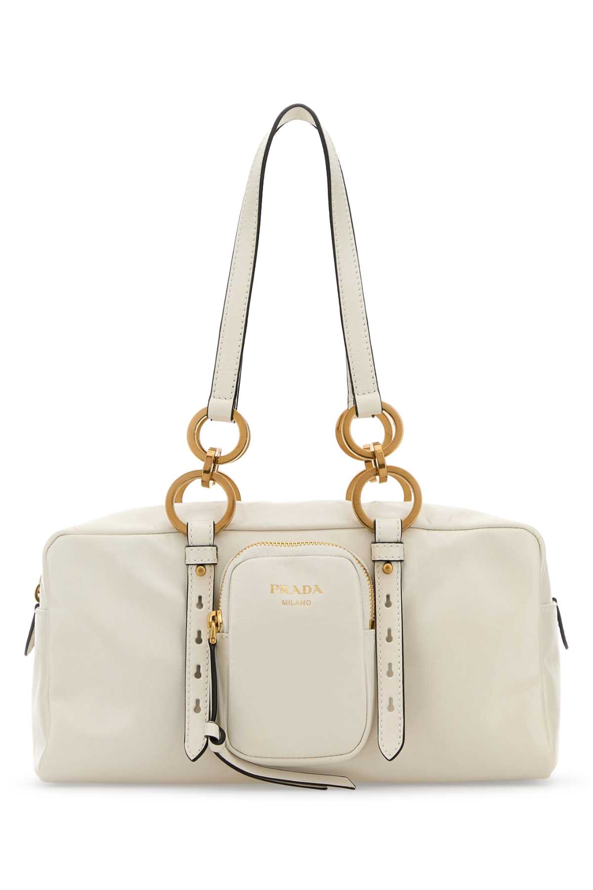 Prada Ivory Leather Handbag