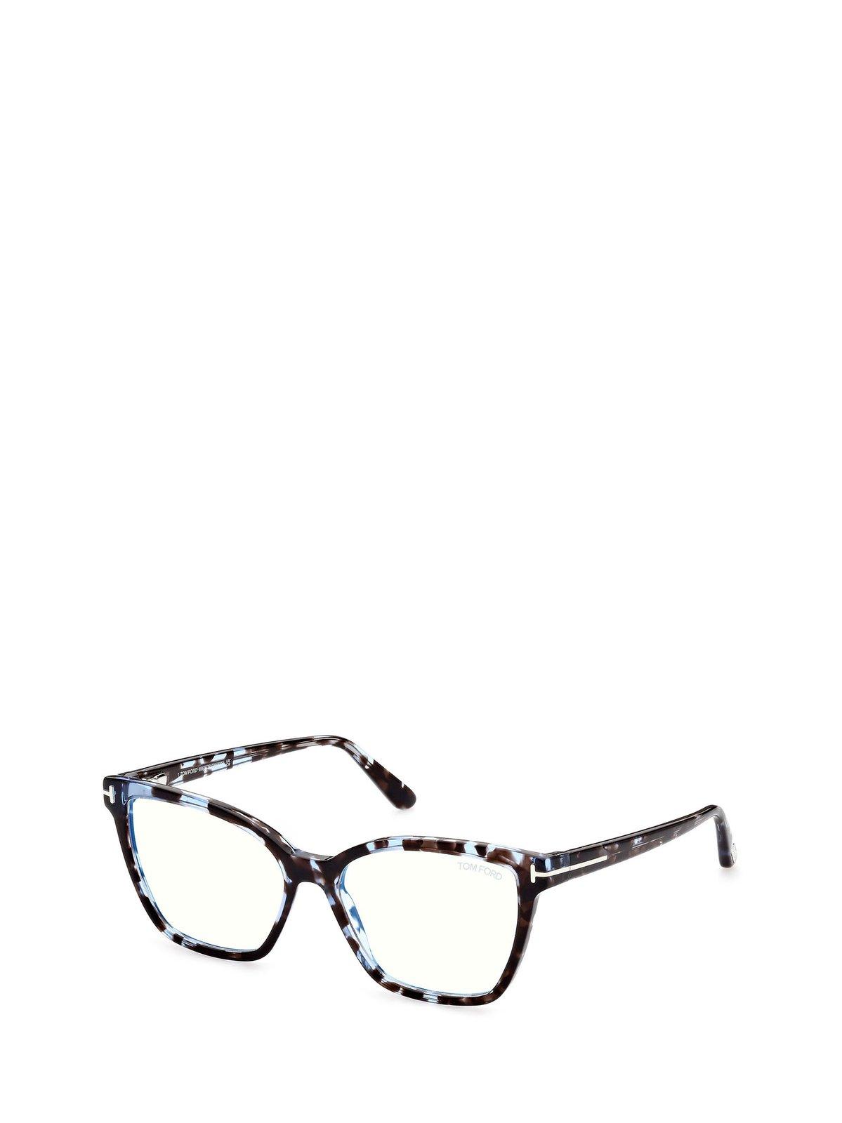 Shop Tom Ford Butterfly Frame Glasses In 055