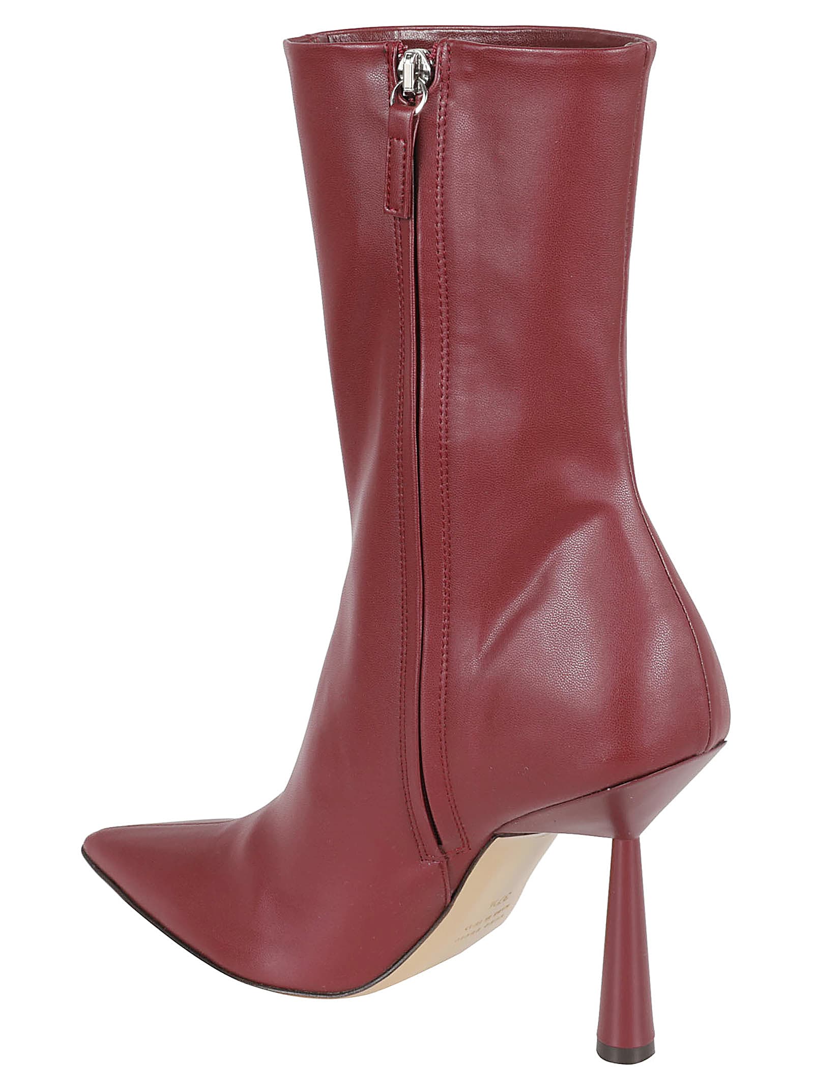 Shop Gia Borghini Ros 7 Boots In Bordeaux