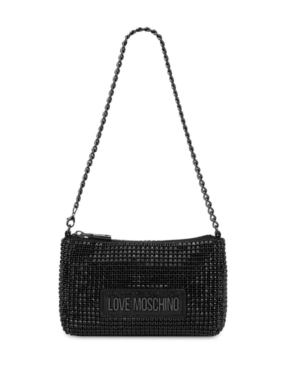 Shop Love Moschino Shoulder Bag In A Black Black