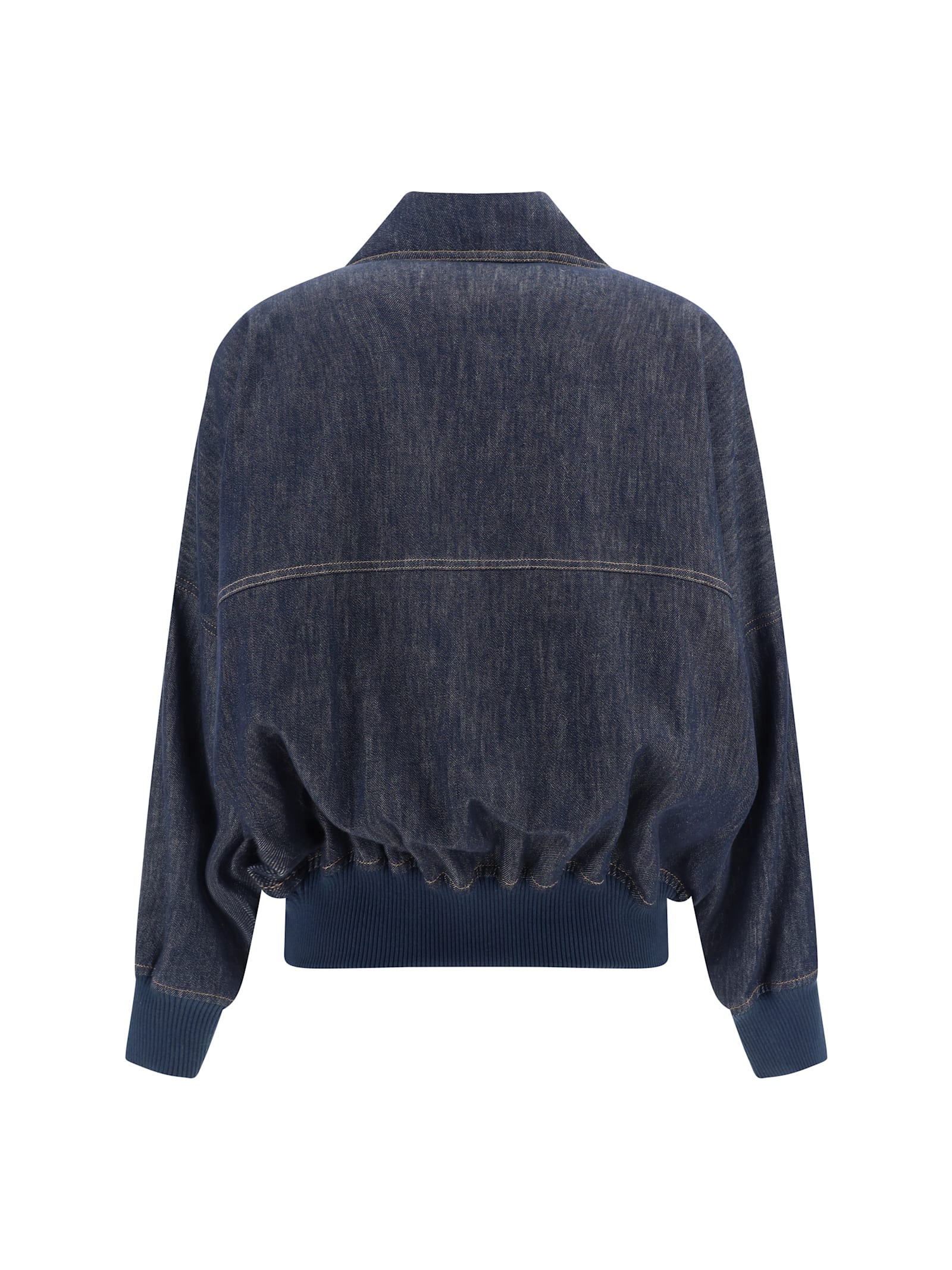 Shop Brunello Cucinelli Denim Jacket In Blu