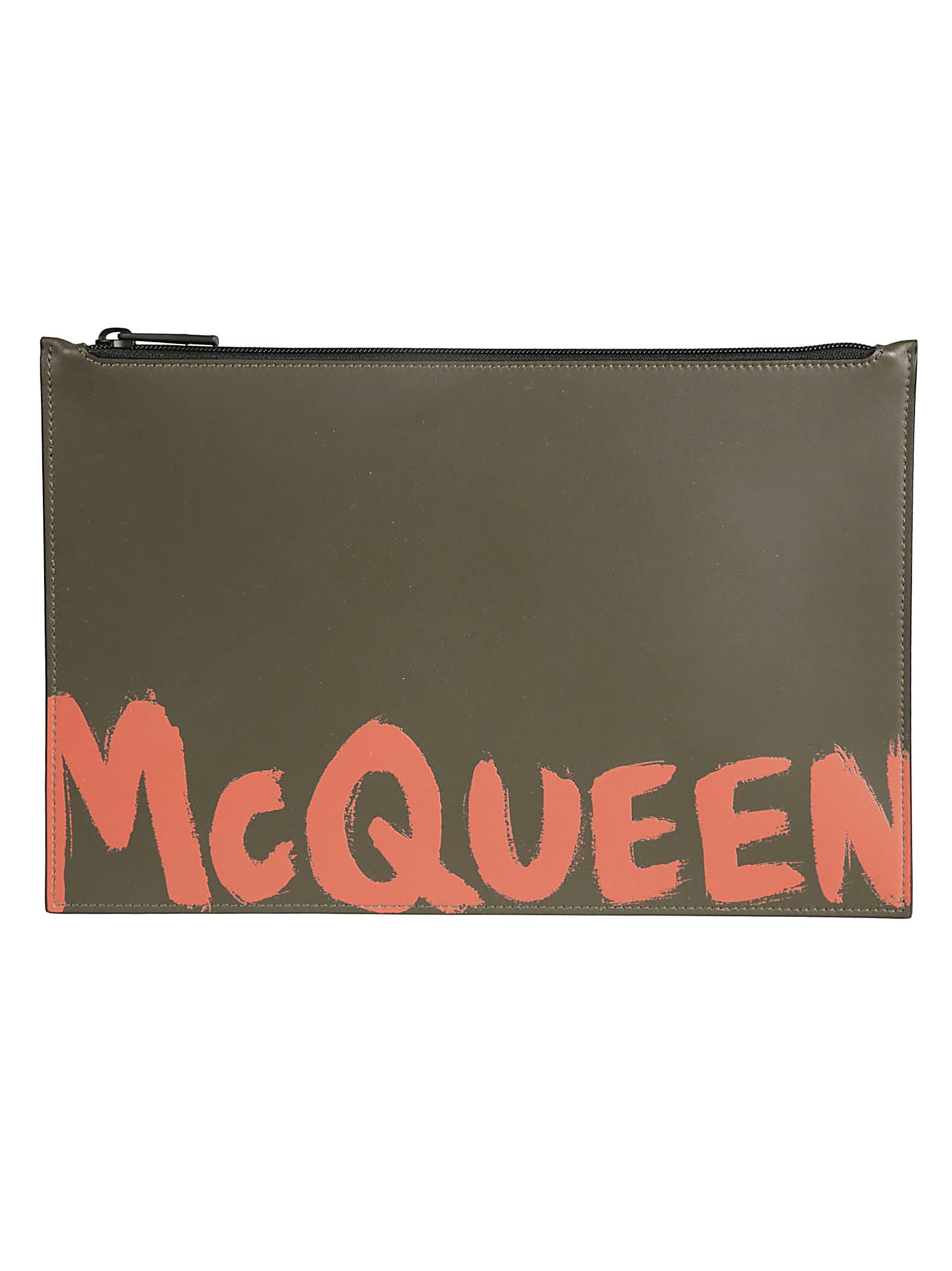 Alexander McQueen Paint Logo Clutch