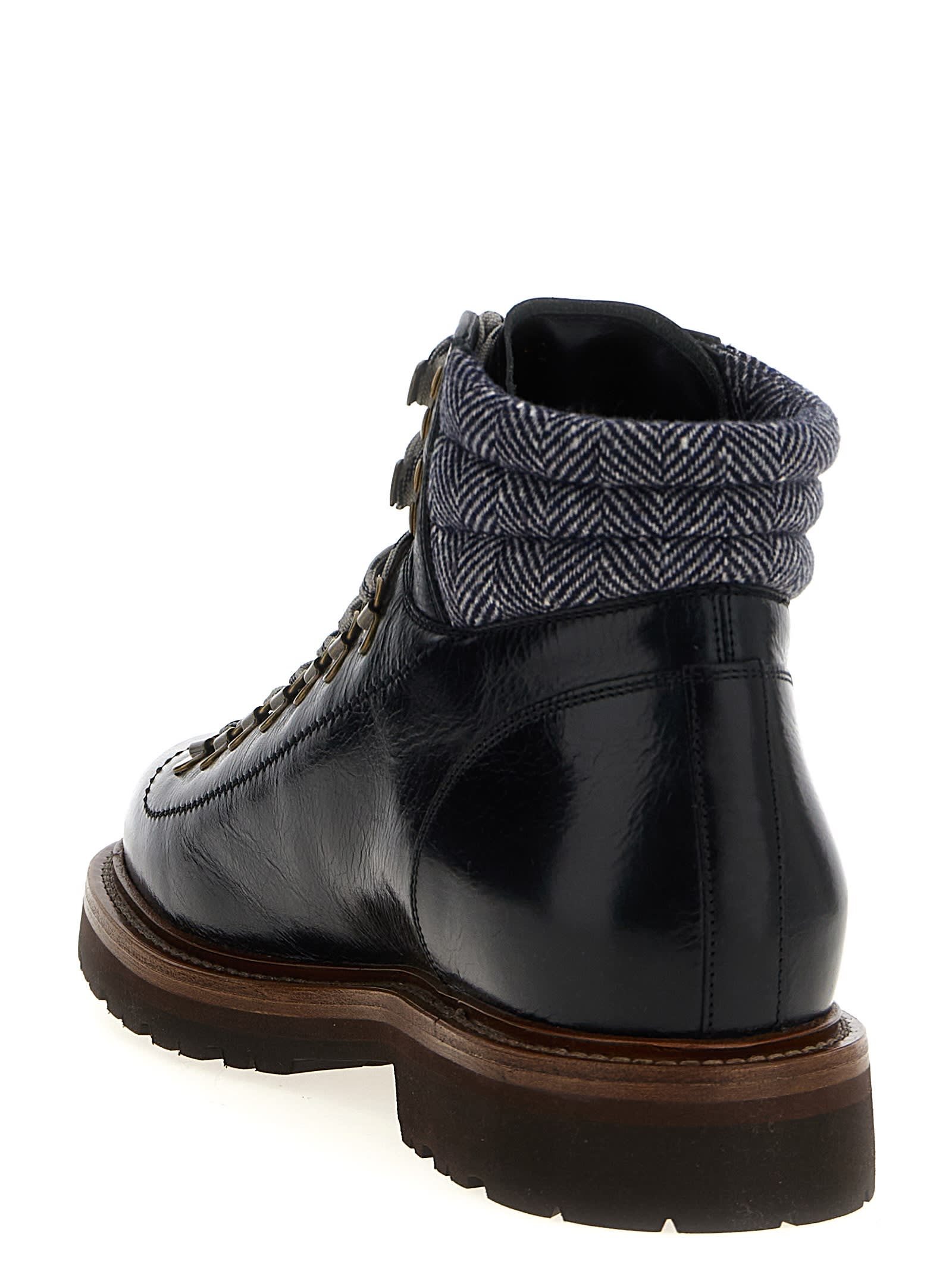 Brunello Cucinelli Mountain Boot Boots And Ankle Boots Black In Black