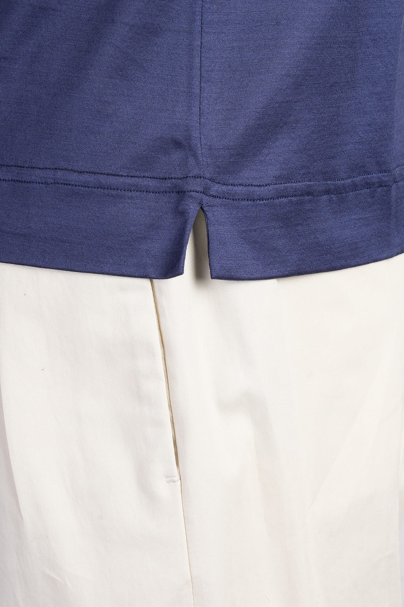 TAGLIATORE T-SHIRT IN BLUE COTTON