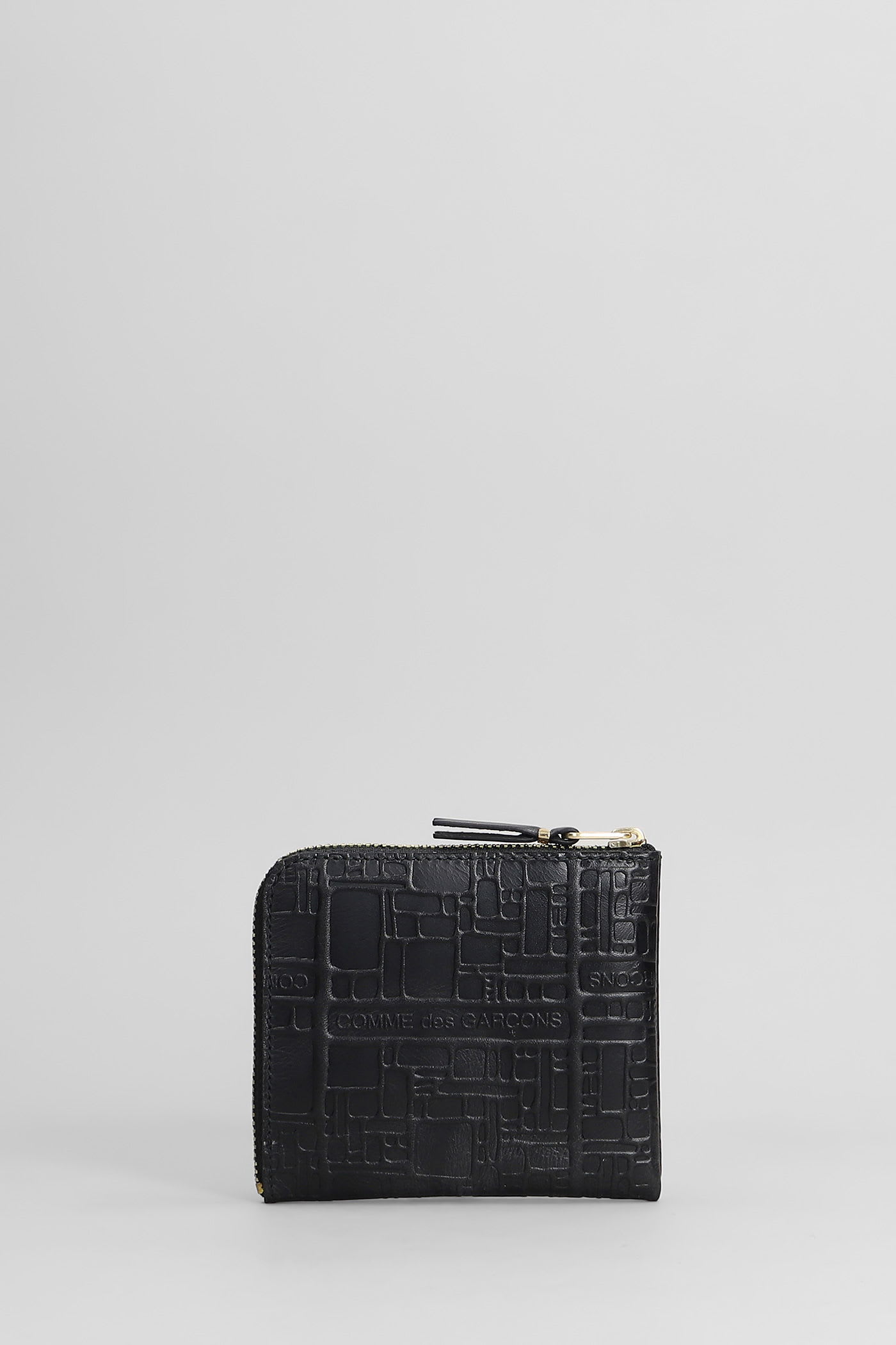 Comme Des Garçons Wallet In Black Leather In Black