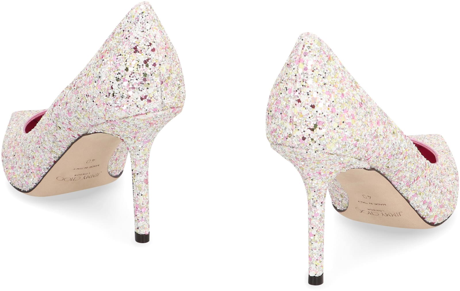 Shop Jimmy Choo Love 85 Glitter Pumps In Pink