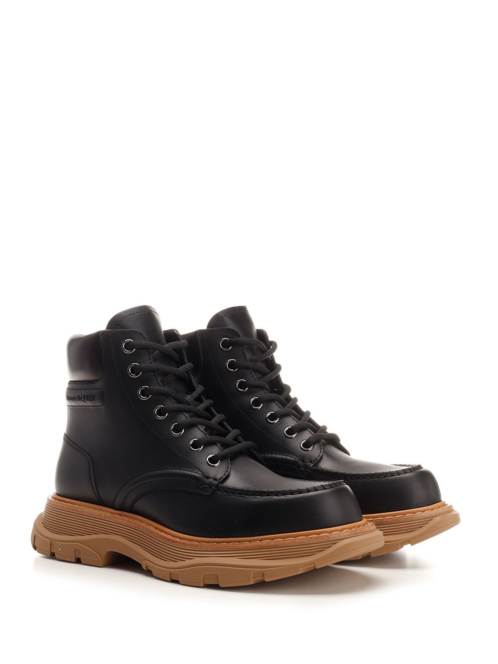 Shop Alexander Mcqueen Tread Slick Boots In Black