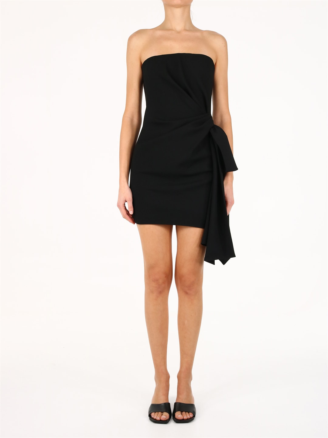 Saint Laurent Strapless Minidress Black