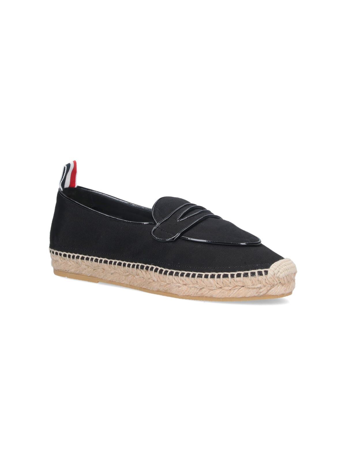 Shop Thom Browne Penny Loafer Espadrilles In Black