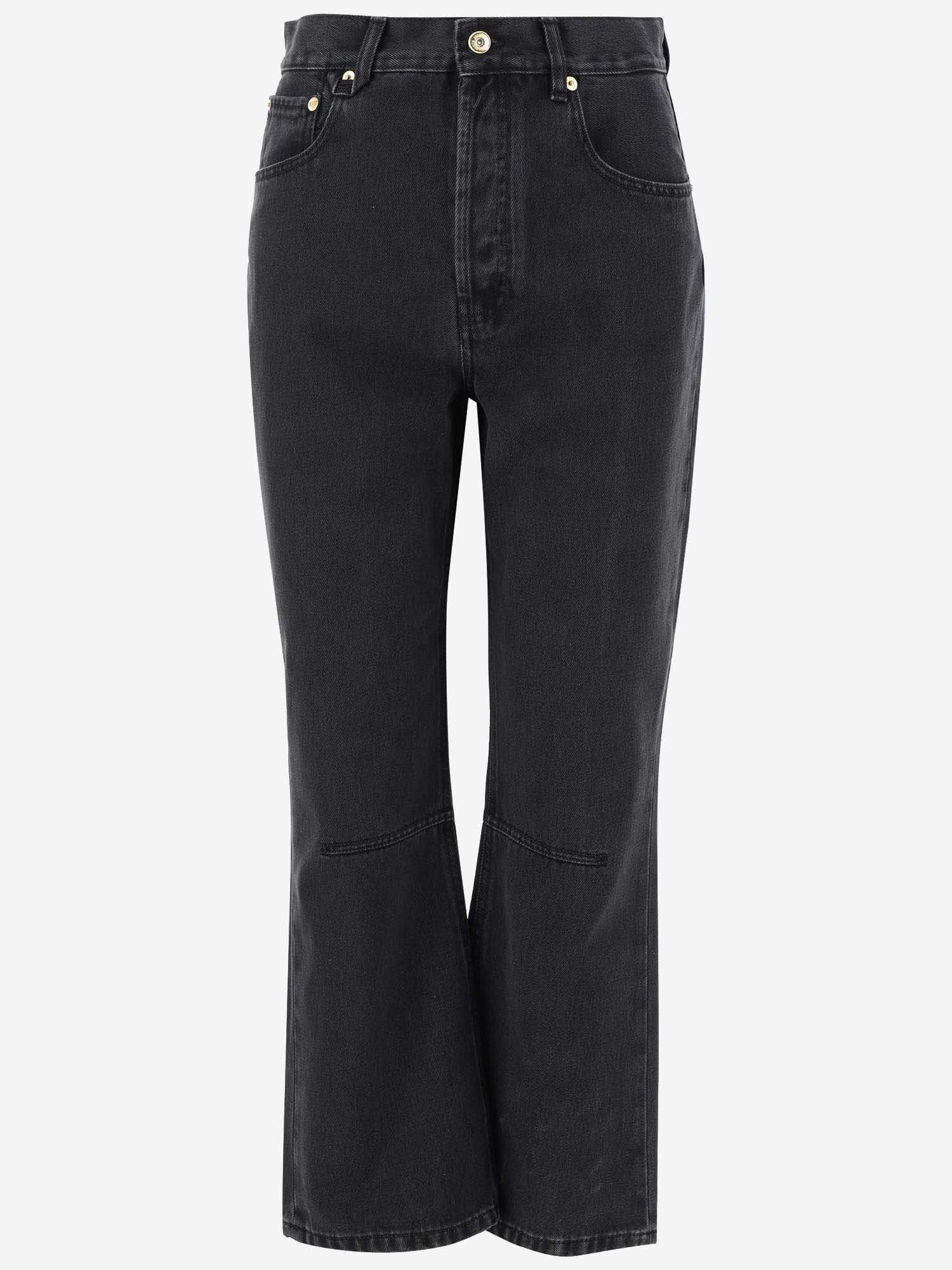 Shop Jacquemus Le De-nîmes Court Jeans In Black