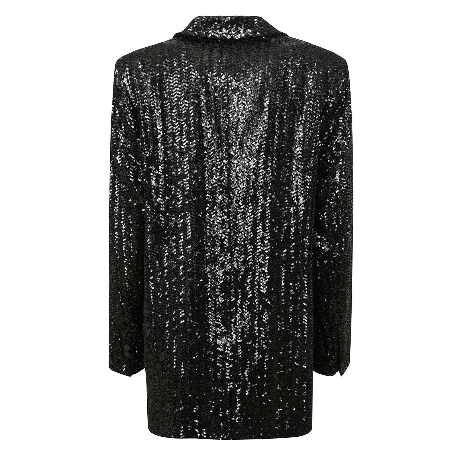 ANINE BING SARA SEQUIN EMBELLISHED BLAZER