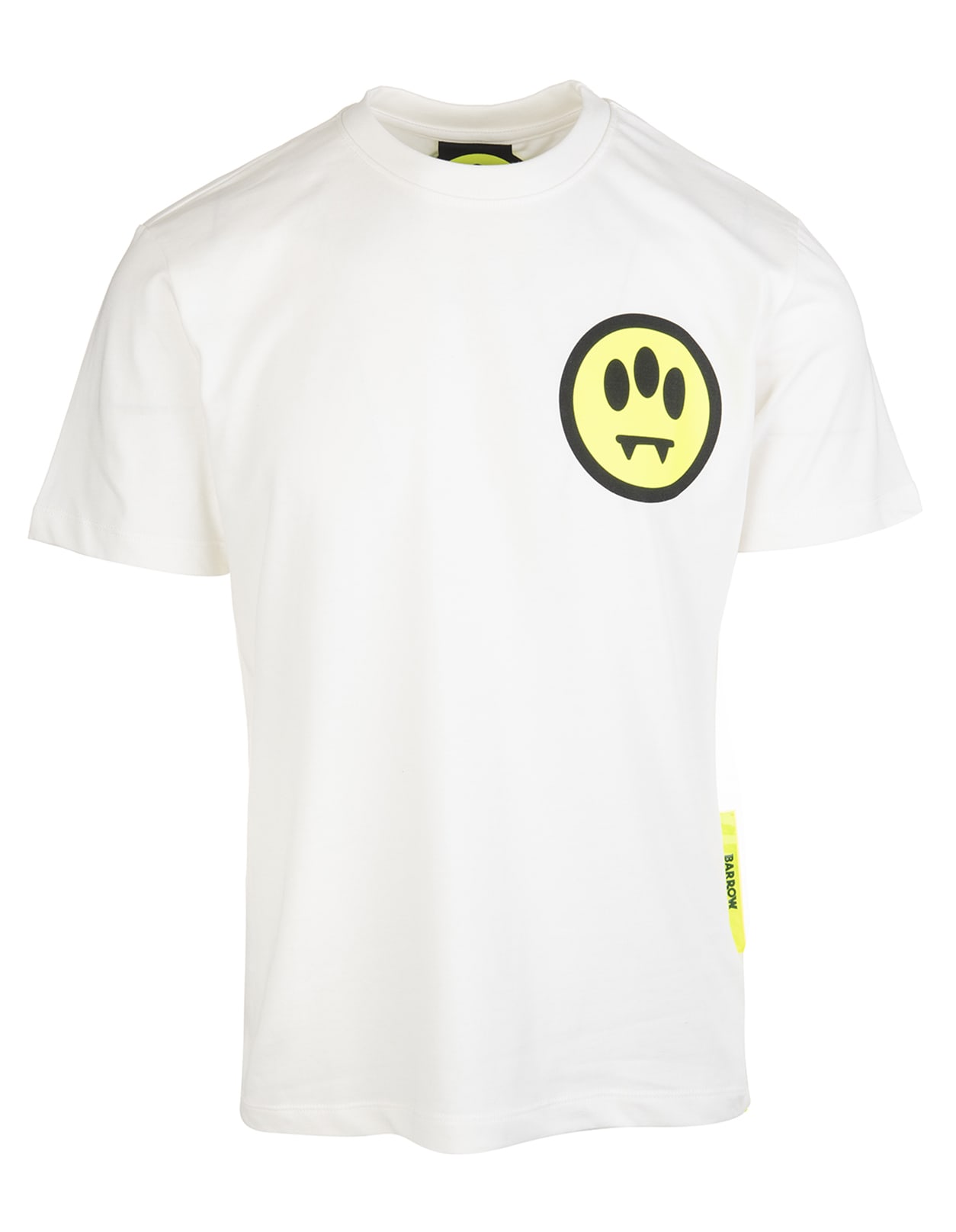 Barrow Unisex White T-shirt With Logo On The Bottom