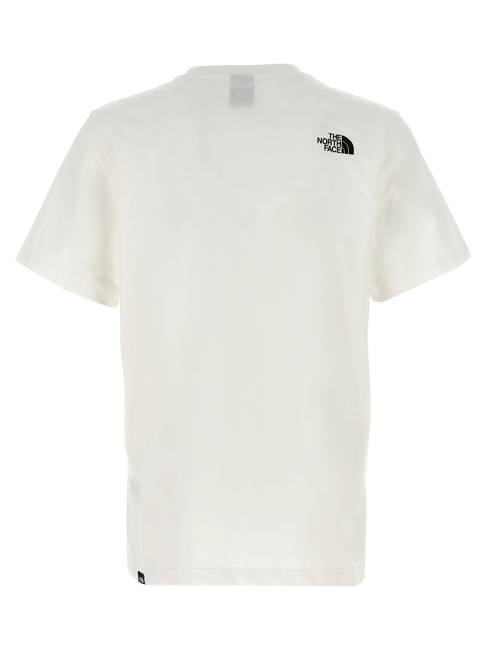 The North Face White T-shirt With Logo Printed On The Front And Back In Cotton Blend Man