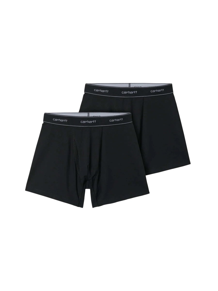 Shop Carhartt Pack Of Two Boxers In Black