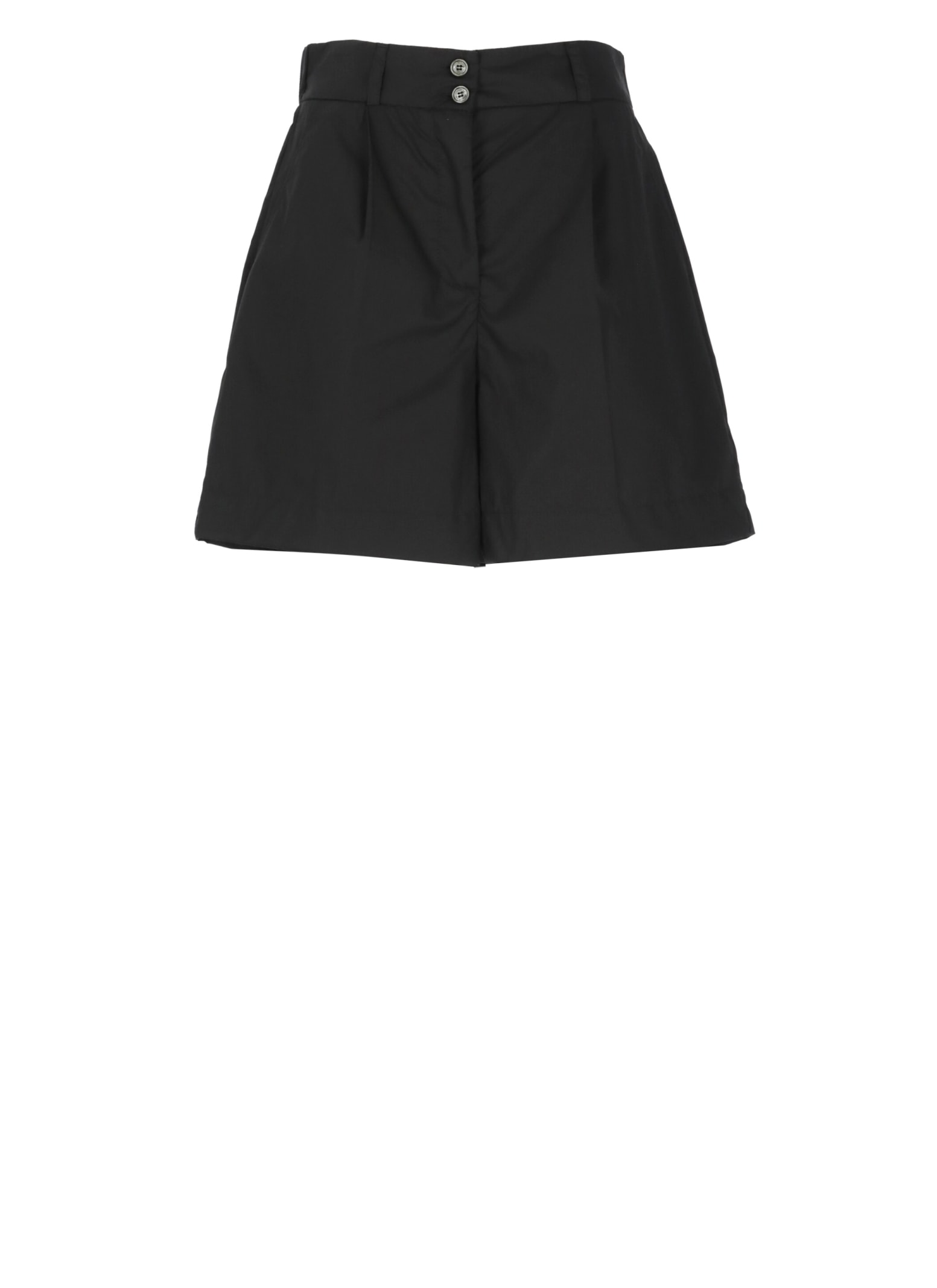 Shop Woolrich Cotton Bermuda Shorts In Black