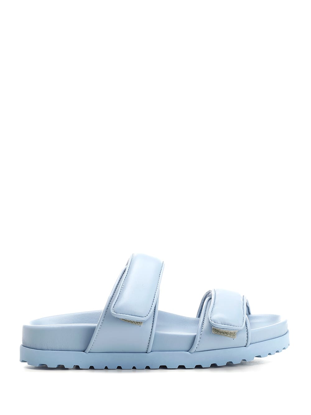 Gia Borghini Light-blue Strap Fastening Sandals In Light Blue