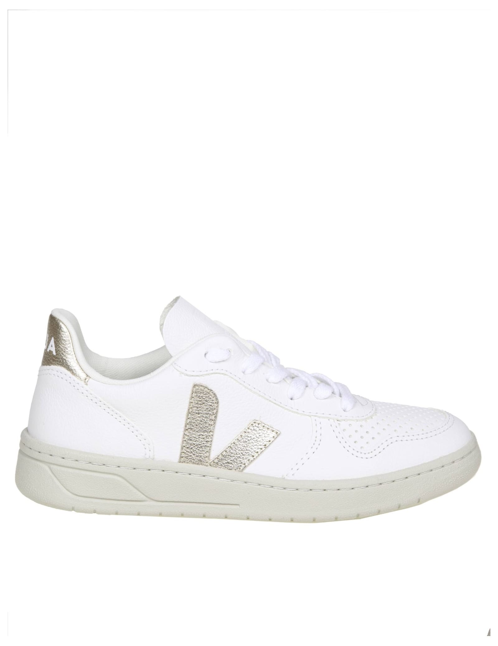 Veja Sneakers White And Gold