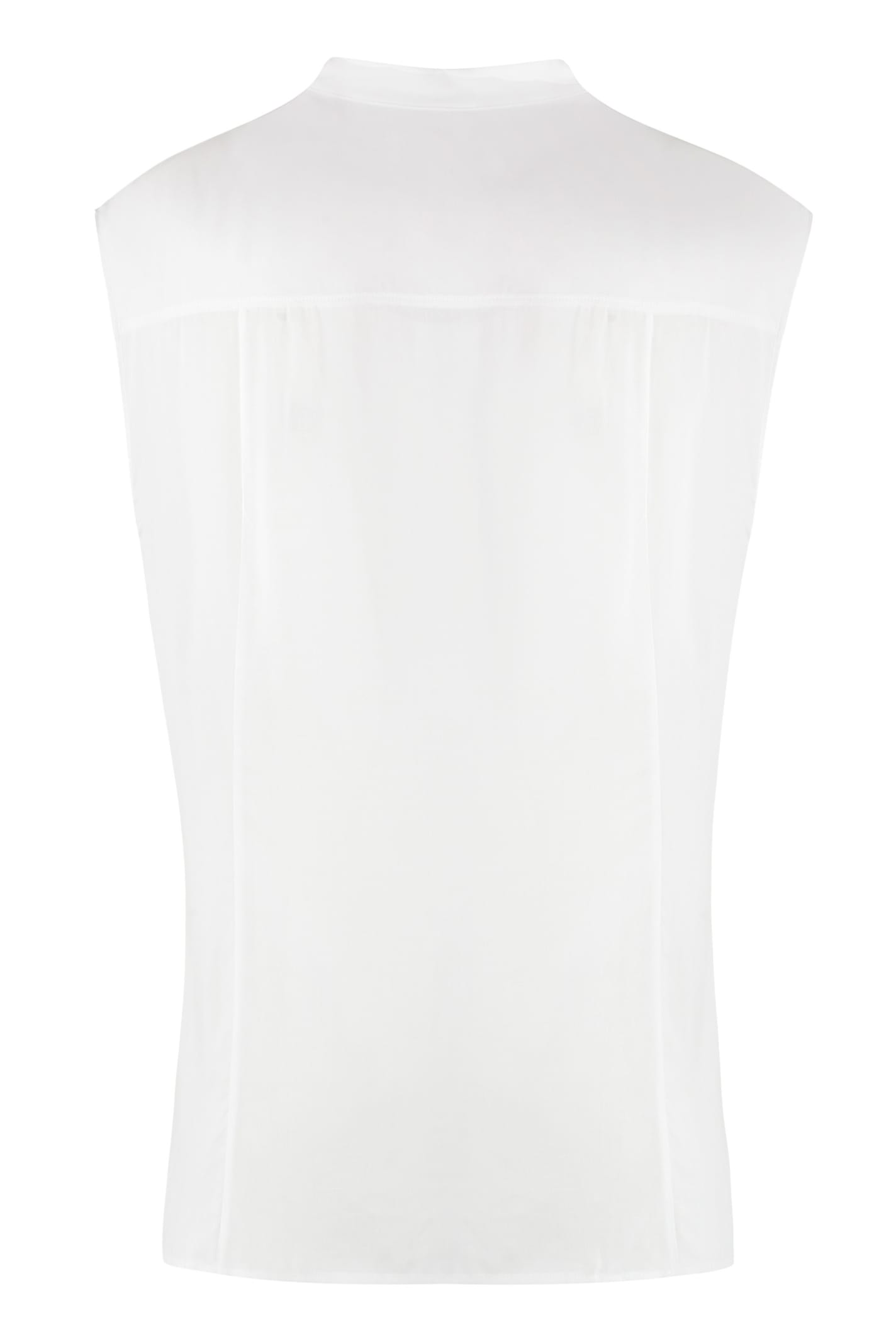 Shop Hugo Boss Jersey Blouse In White