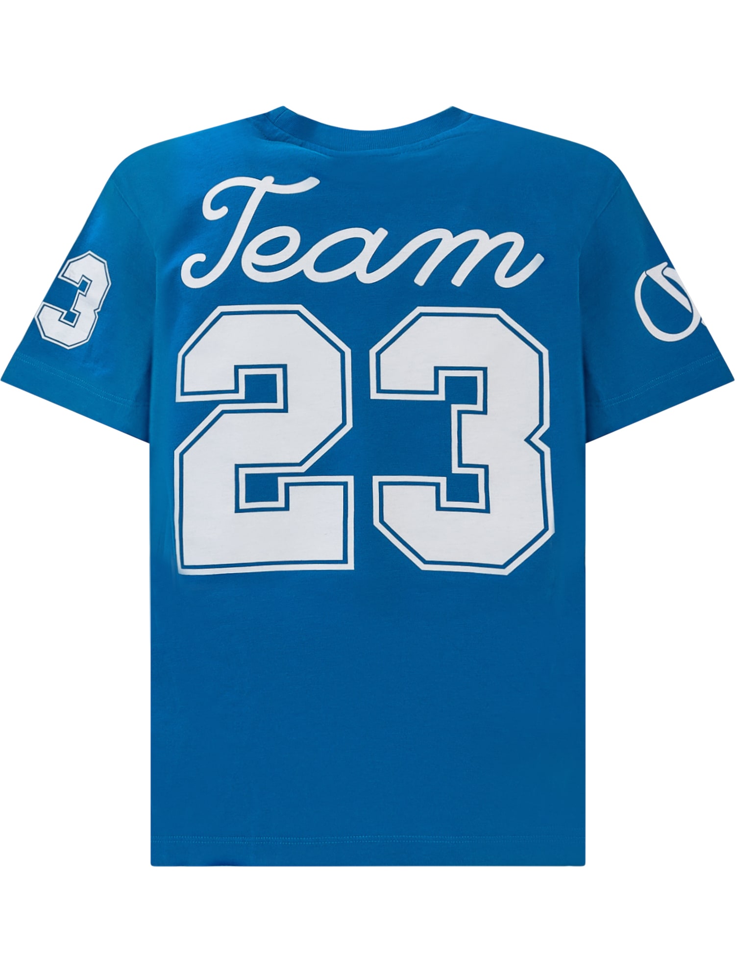 Shop Off-white Team 23 T-shirt In Methyl Blue Black