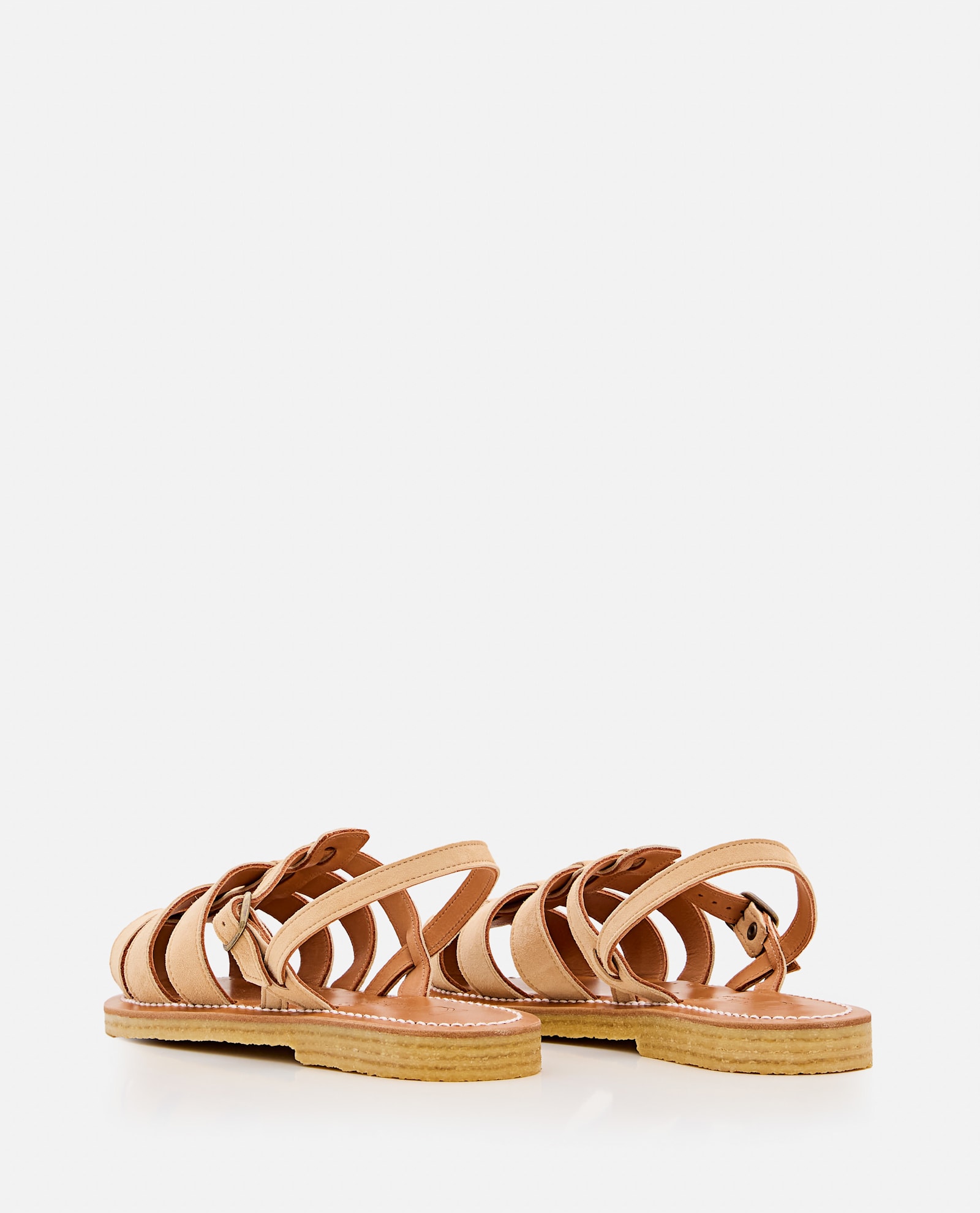 Kjacques K Jacques St Tropez Lemonia Leather Sandal In Golden