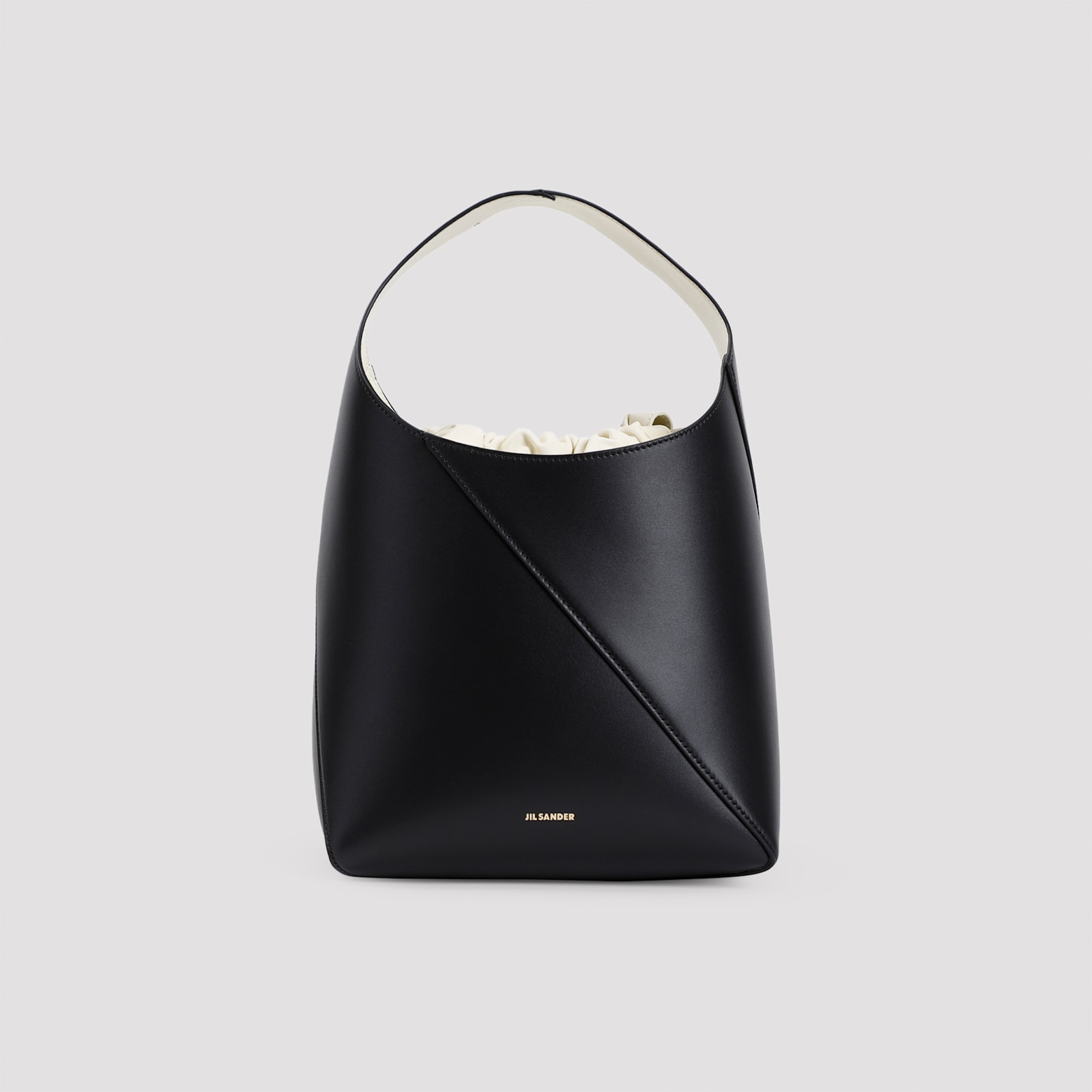 Shop Jil Sander Vertigo Hobo Bag In Black