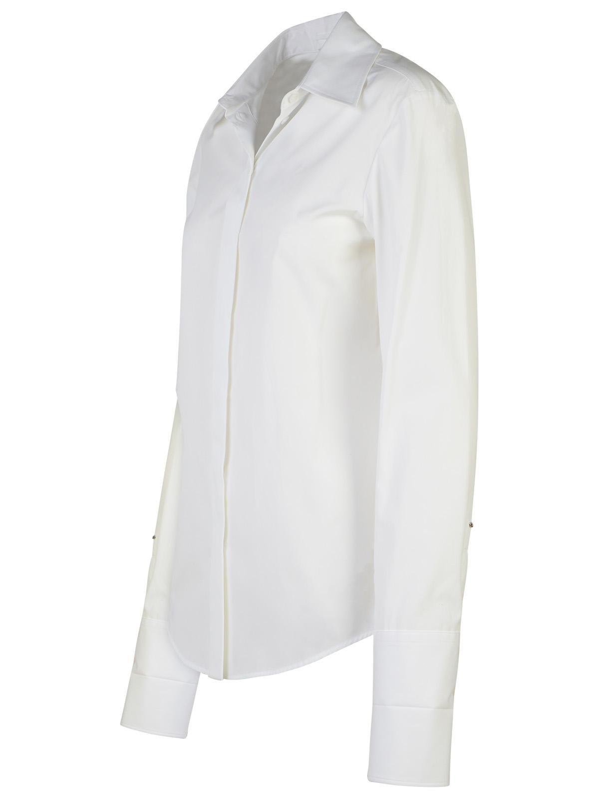 Sportmax Oste Buttoned Long-sleeved Shirt In White