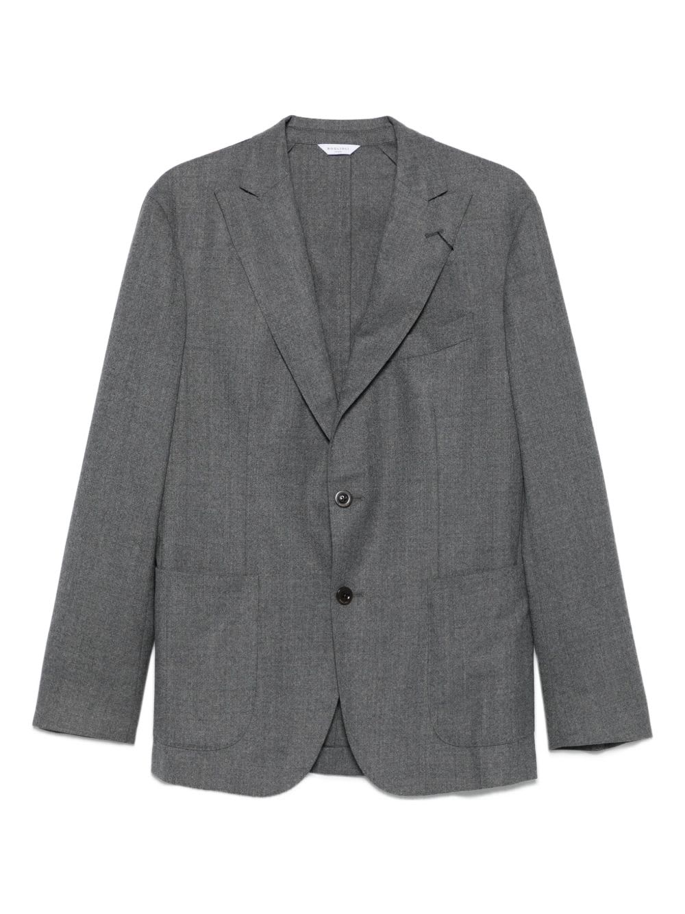 Boglioli Gray Jacket With Buttons In Gray