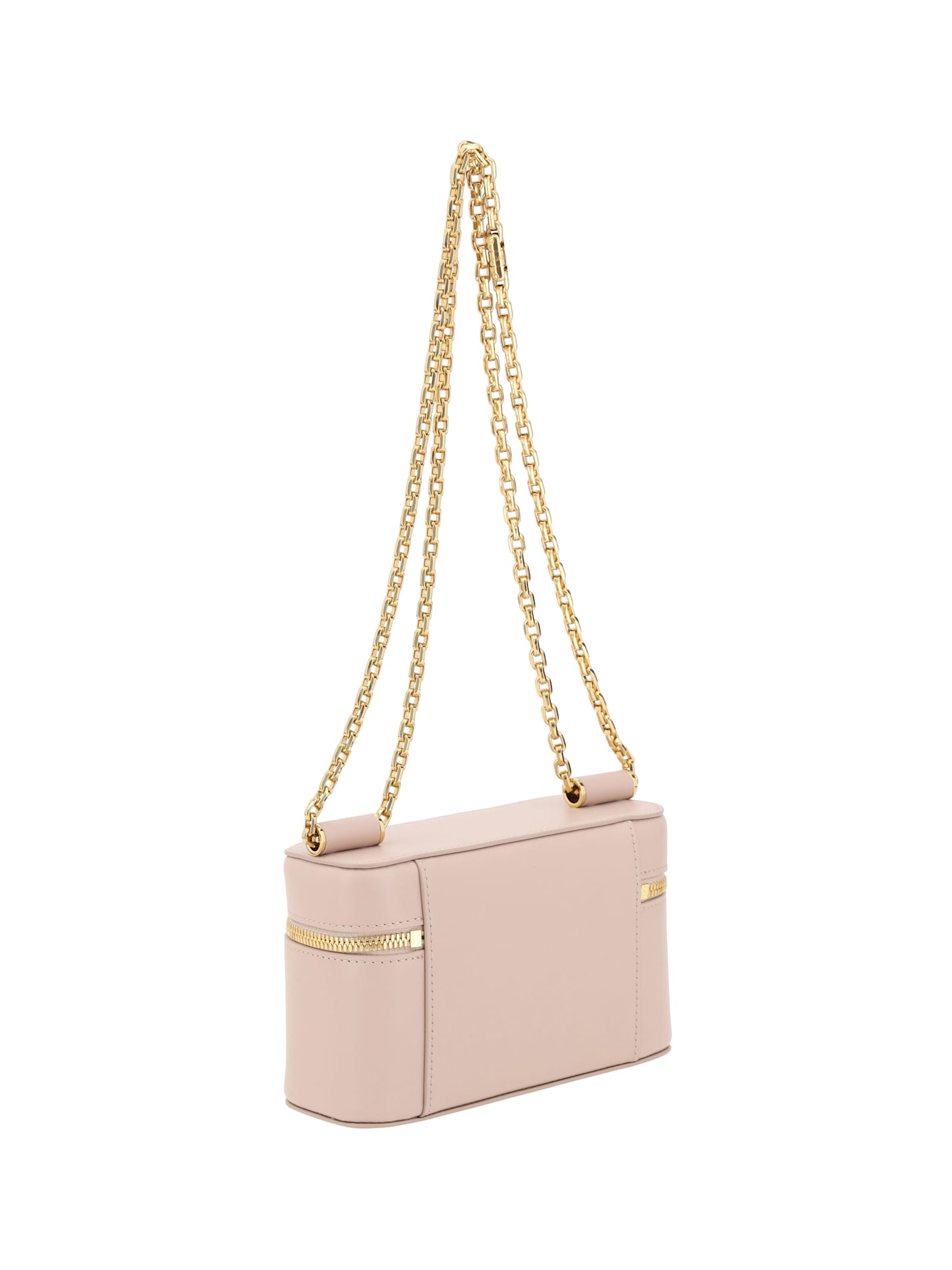 Dolce & Gabbana Sicily Leather Chain Strap Shoulder Bag
