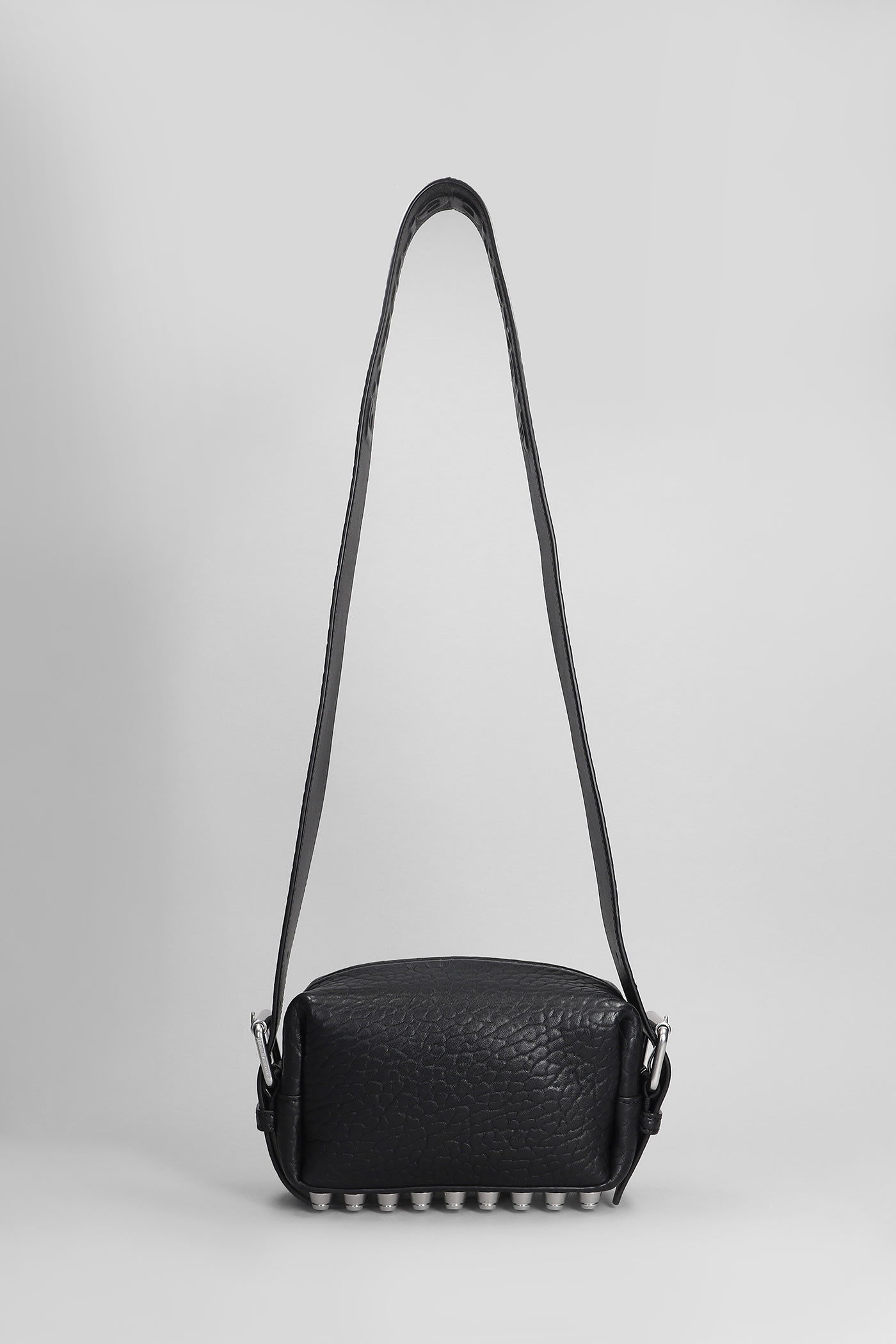 Shop Alexander Wang Ricco Shoulder Bag In Black Leather