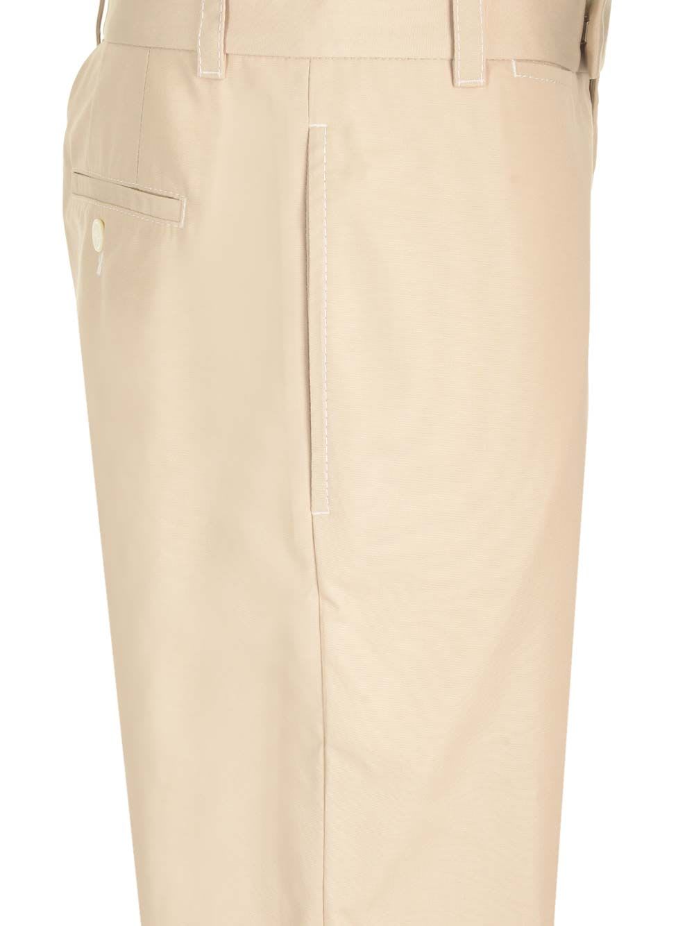 Shop Thom Browne Typewriter Cloth Trousers In Khaki