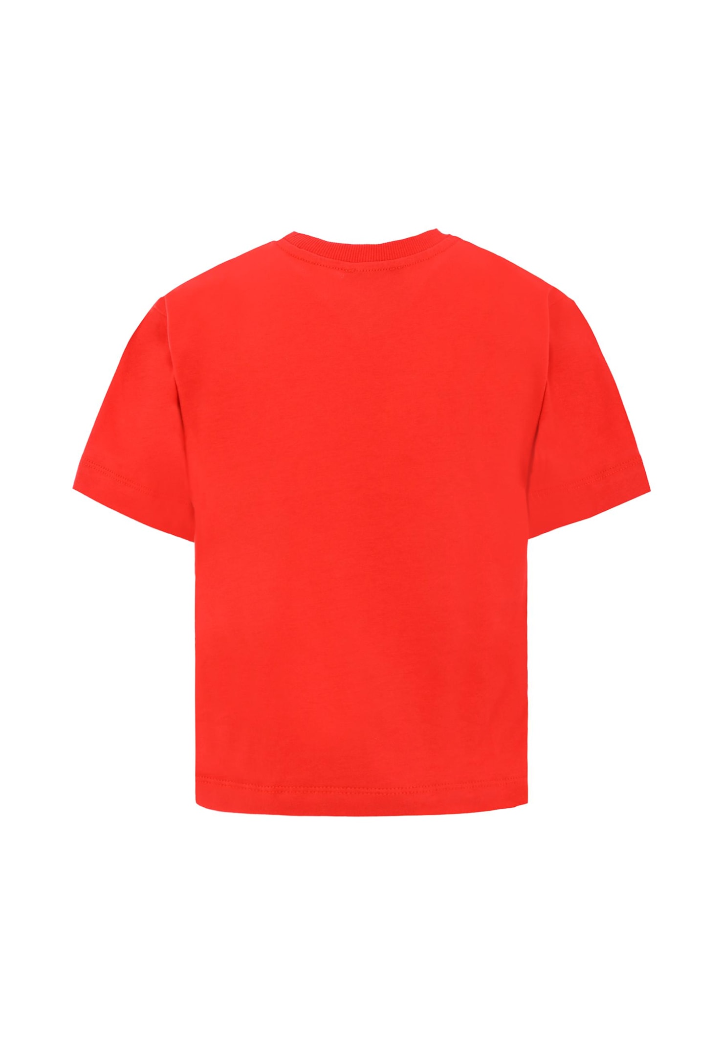 Moschino Red T-shirt For Kids With Teddy Bear In Red