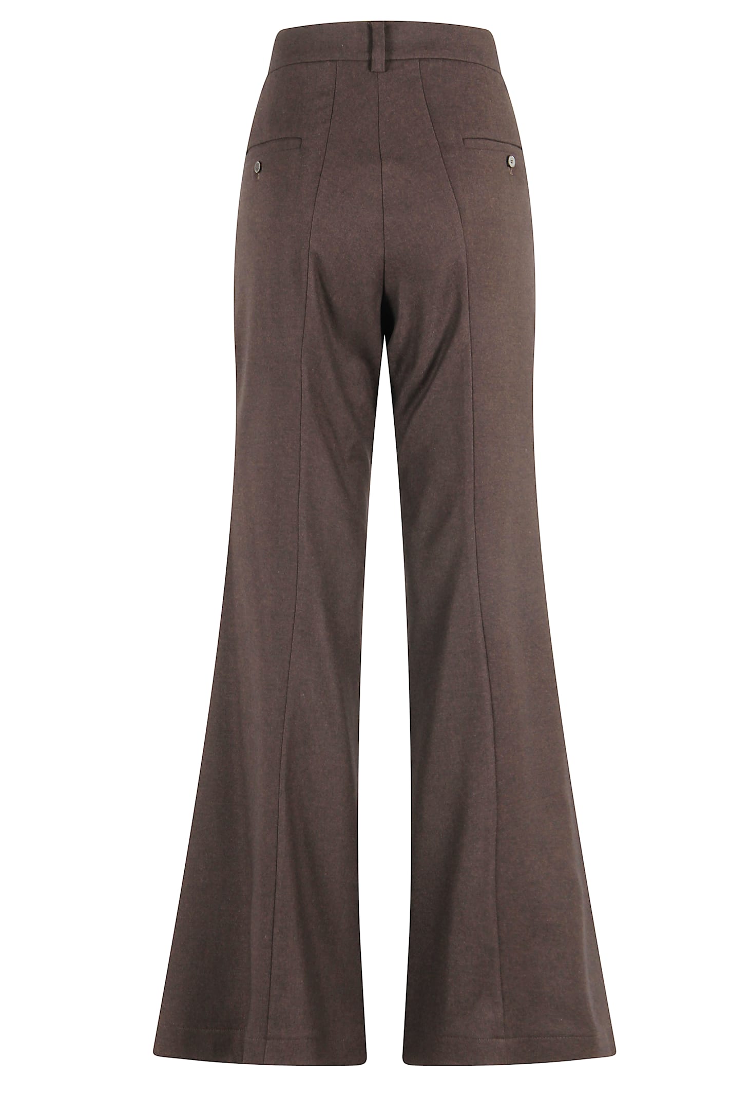 Alysi Pantalone Flanella In Brown