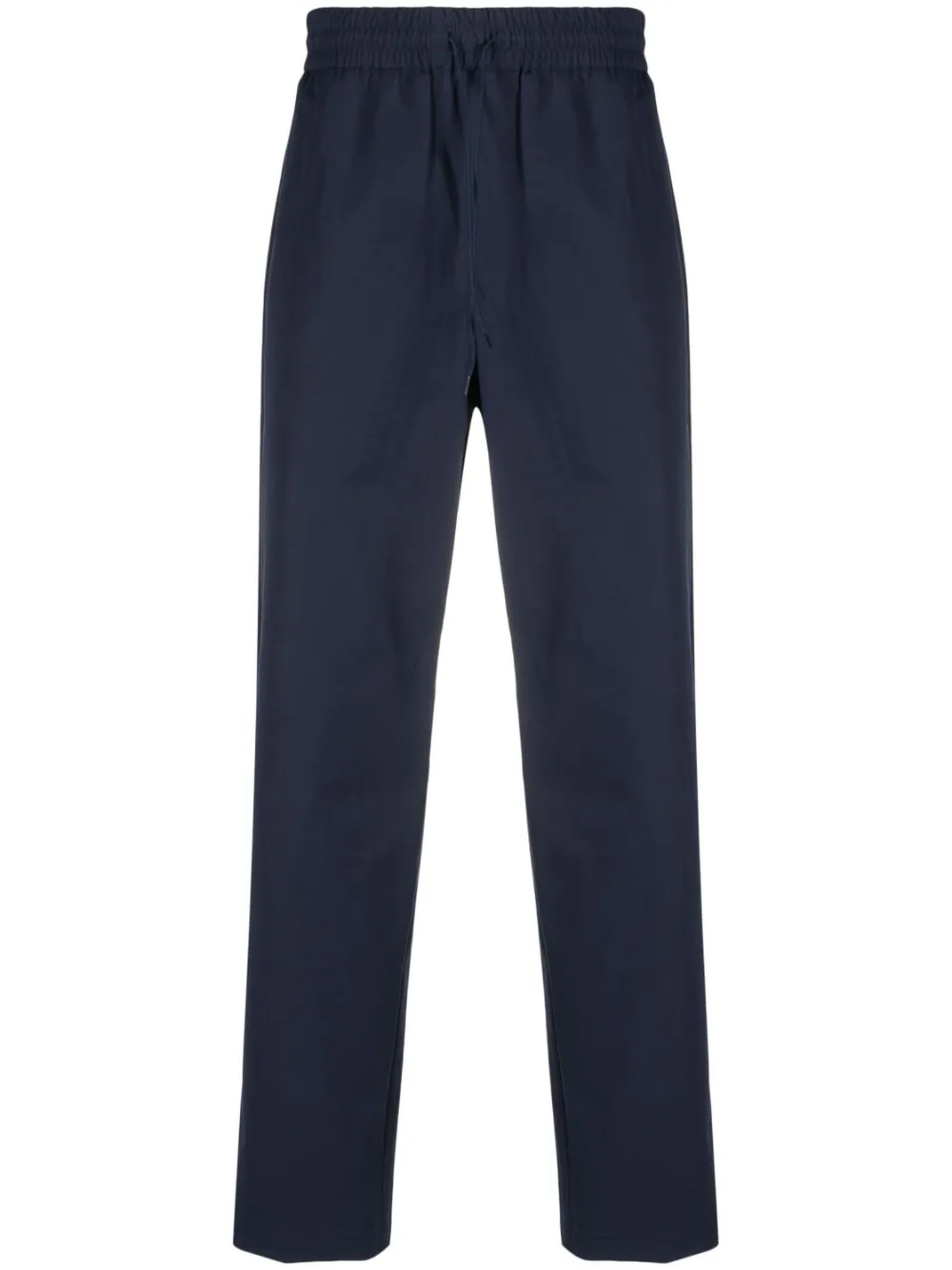 APC NAVY BLUE COTTON TROUSERS