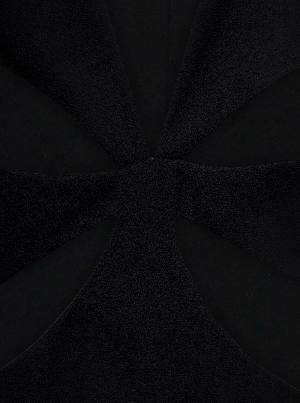 Shop Monot Black Halterneck Petal Cutout Dress In Tech Fabric Woman