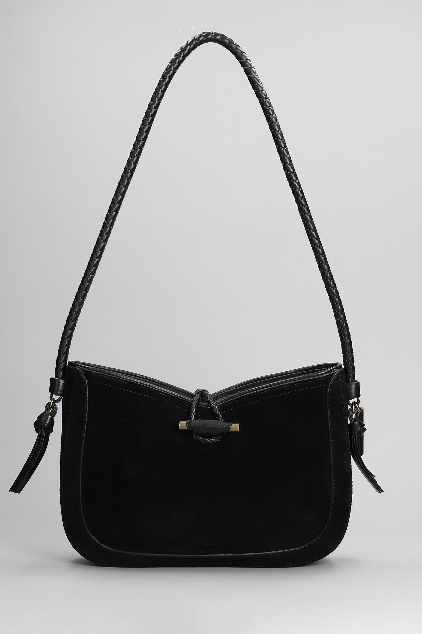 Isabel Marant Vigo Shoulder Hobo Bag In Black