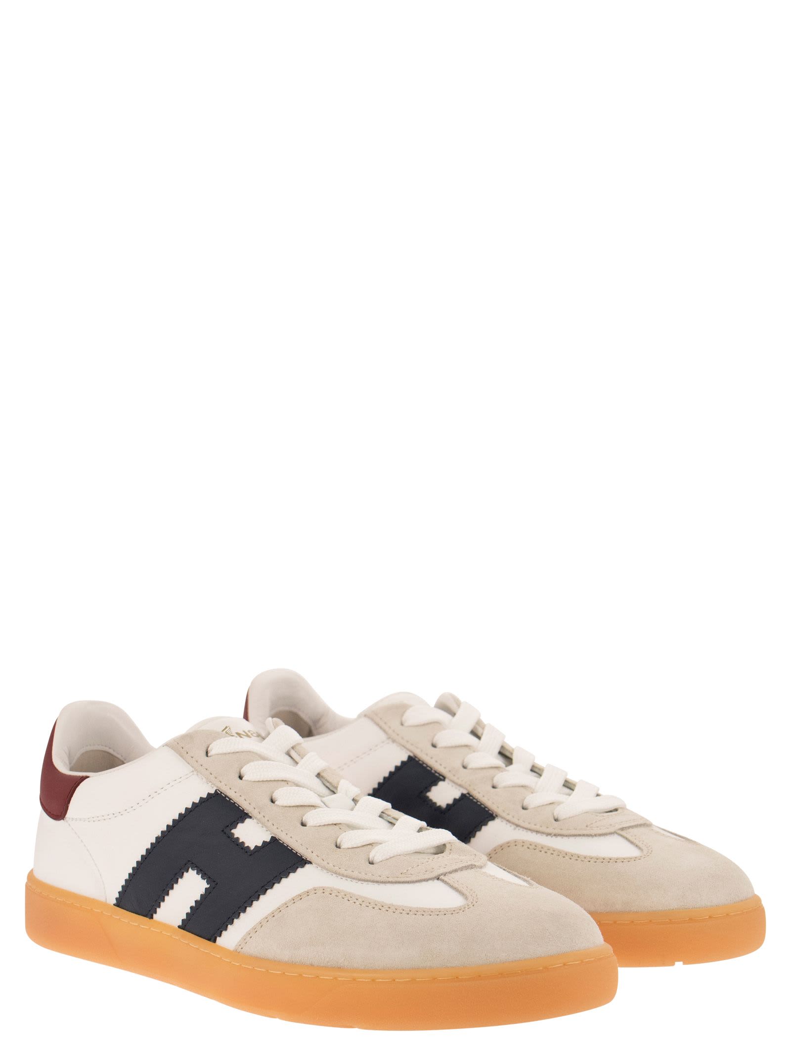 Hogan Cool Leather Low-top Sneakers In White