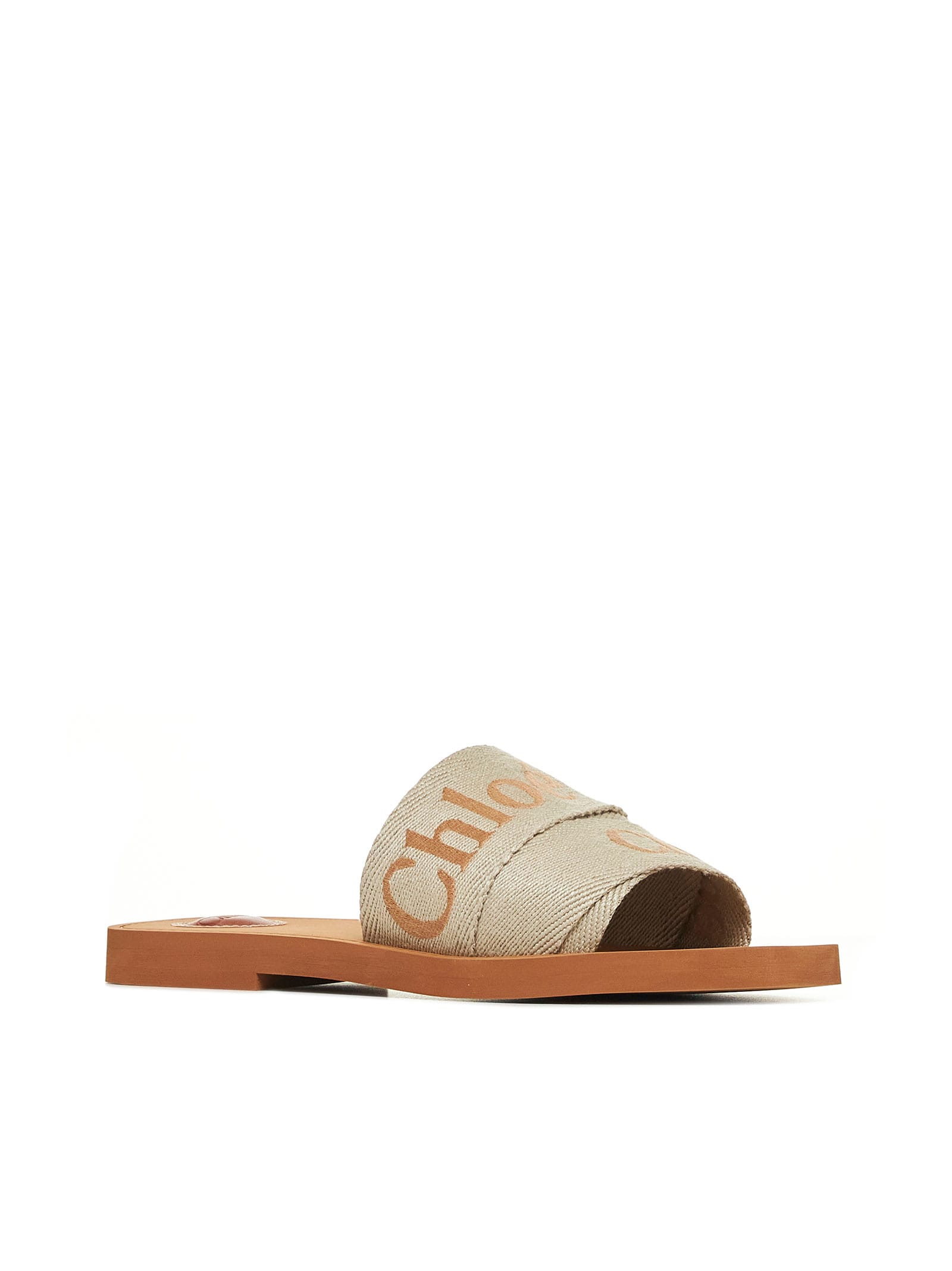 Shop Chloé Sandals In Vintage Khaki