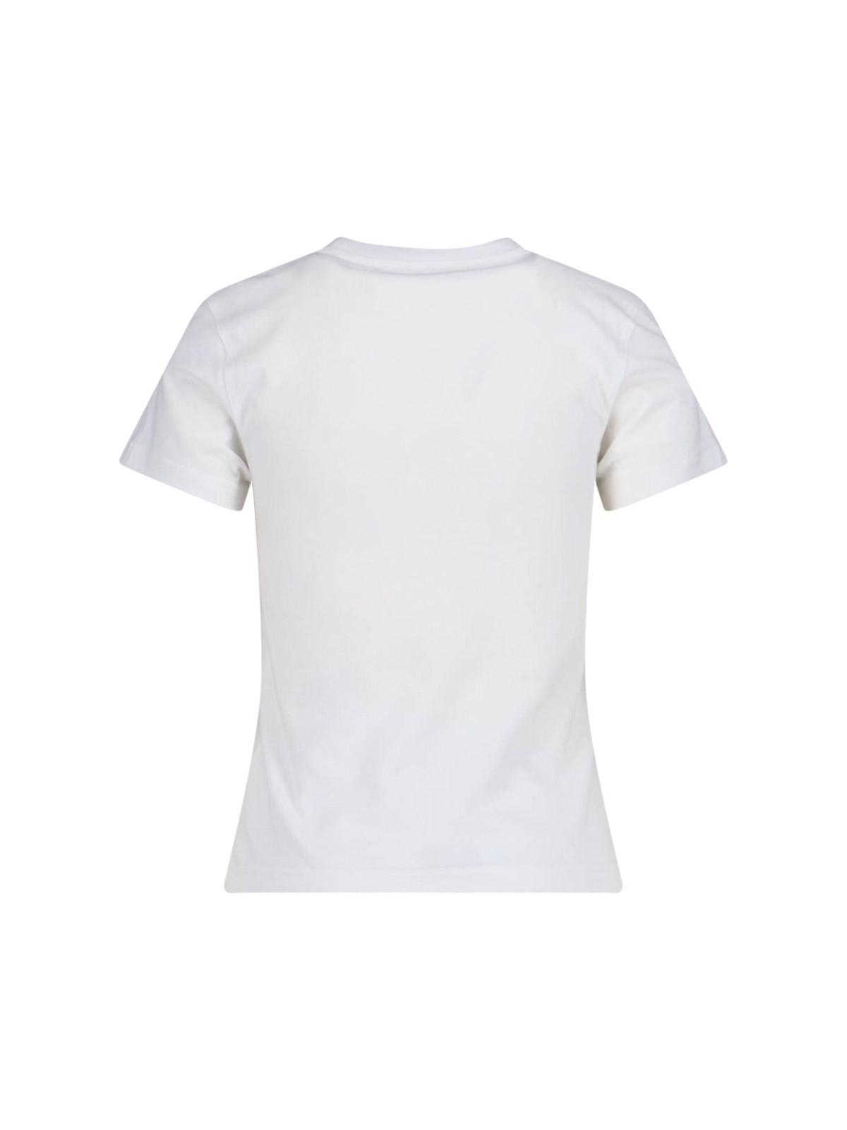 Alaïa Logo T-shirt In White